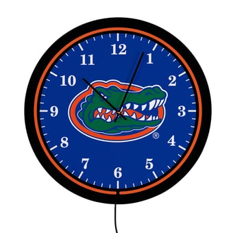 "Florida Gators 18"" Lighted Round LED Wall Clock"