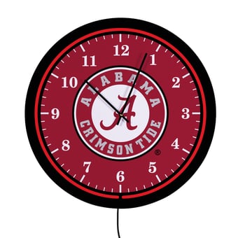"Alabama Crimson Tide 18"" Lighted Round LED Wall Clock"