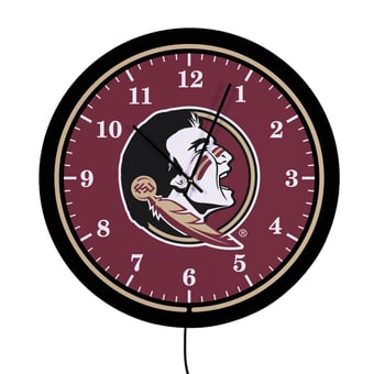 "Florida State Seminoles 18"" Lighted Round LED Wall Clock"