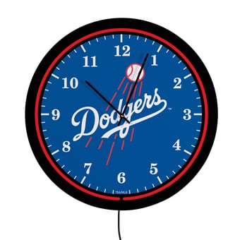 "Los Angeles Dodgers 18"" Lighted Round LED Wall Clock"