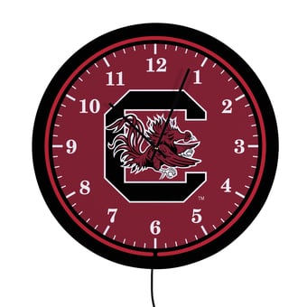 "South Carolina Gamecocks 18"" Lighted Round LED Wall Clock"