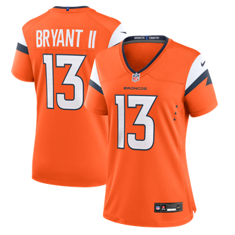 Women's Nike Pat Bryant Orange Denver Broncos Team Game Jersey