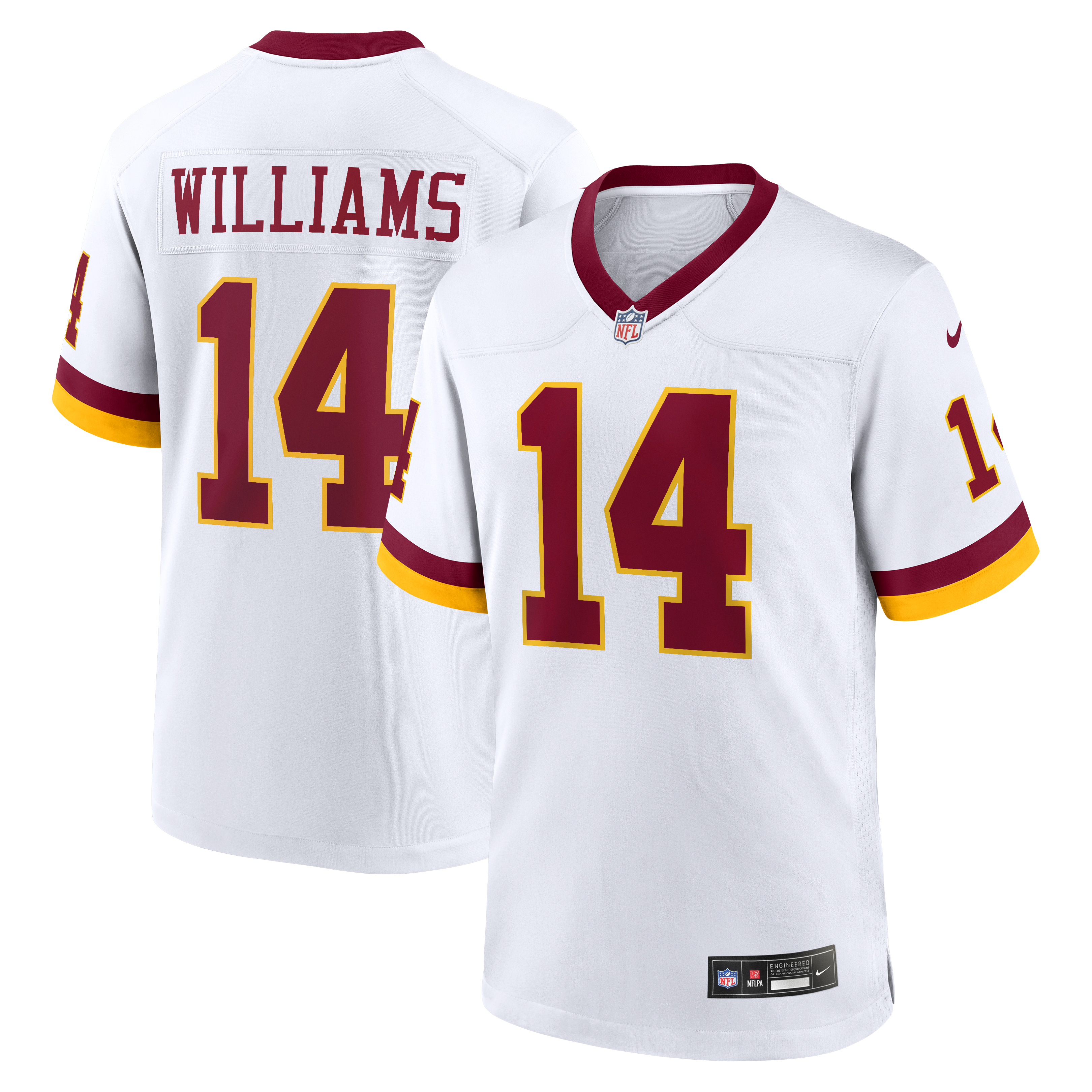 Men's Nike Antonio Williams White Washington Commanders Game Jersey