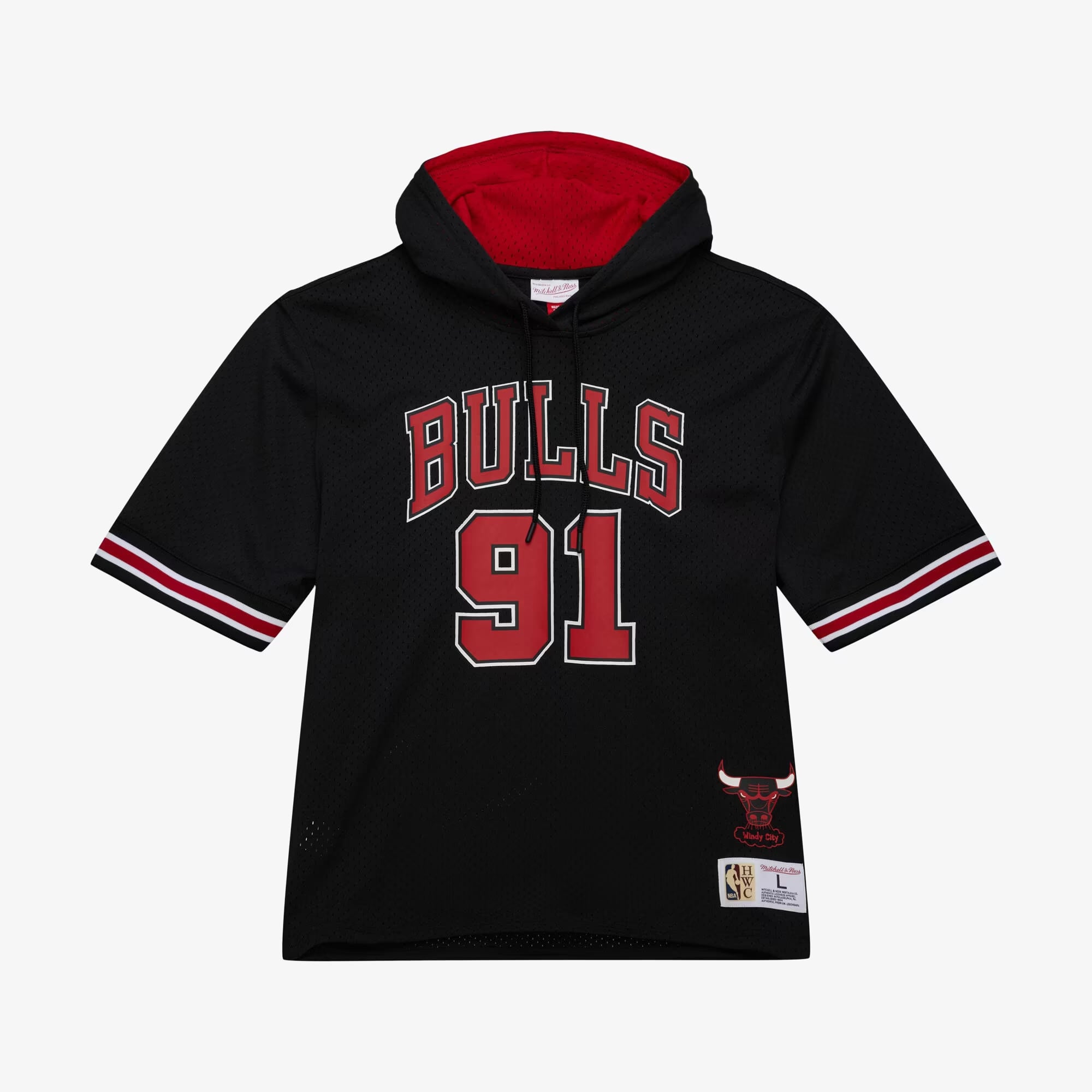 Felpa con cappuccio Chicago Bulls Mitchell & Ness 1996 - Dennis Rodman - Uomo