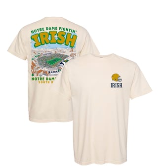 Unisex  Cream Notre Dame Fighting Irish Comfort Colors Stadium T-Shirt