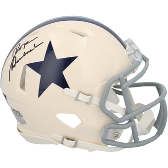 Roger Staubach Dallas Cowboys Autographed Riddell Retro Speed Mini Helmet