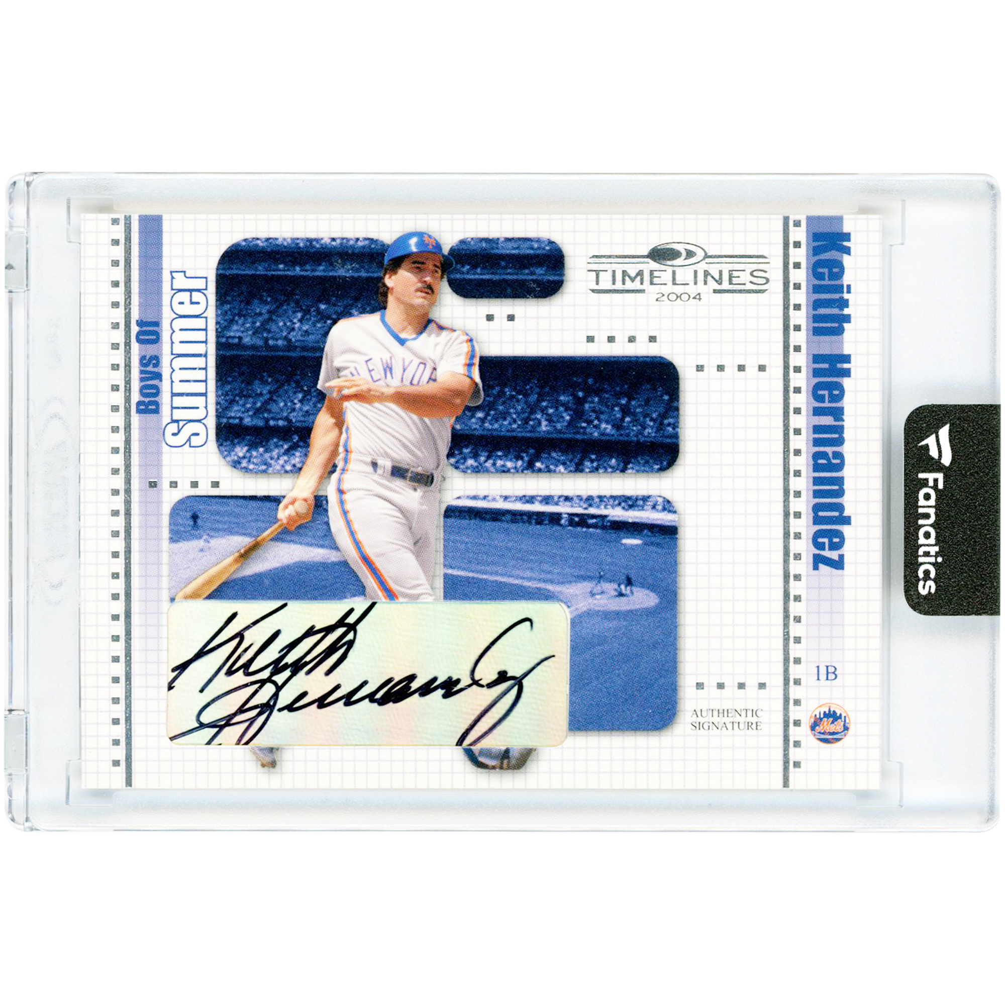 Keith Hernandez New York Mets Autographed 2004 Donruss Timelines Boys Of Summer #20 Card