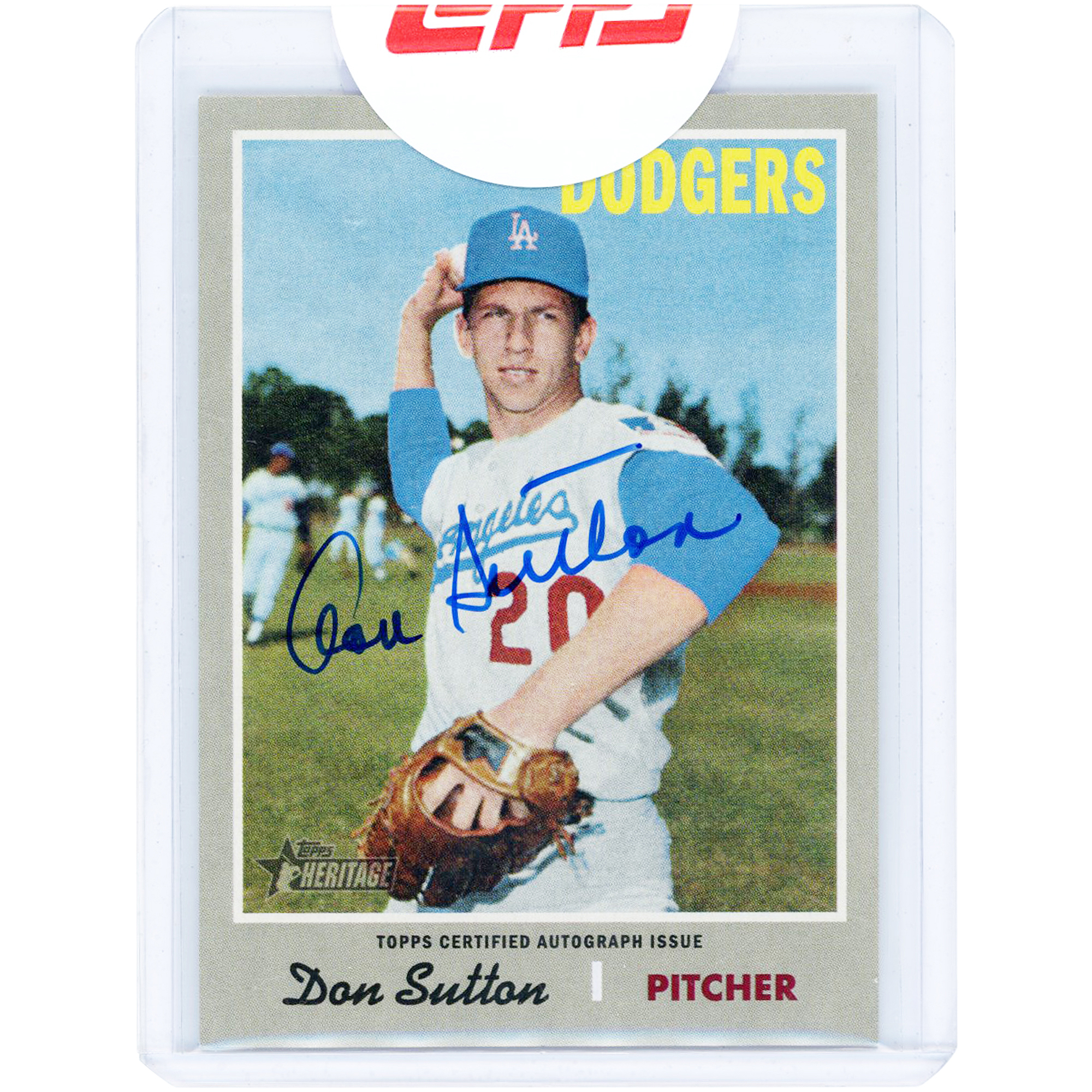 Don Sutton Los Angeles Dodgers Autographed 2019 Topps Heritage Real One #ROA-DS Card