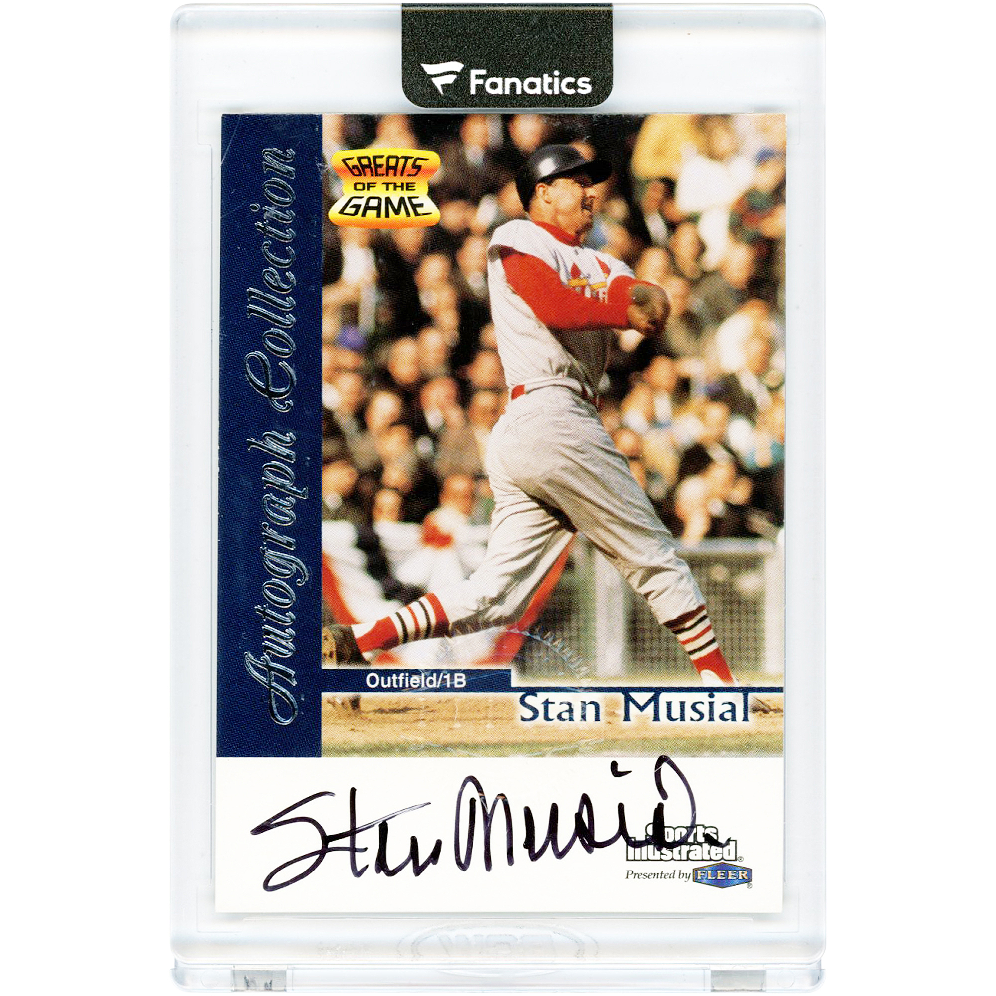 Stan Musial St. Louis Cardinals Autographed 1999 Fleer Greats Of The Game #NNO Card