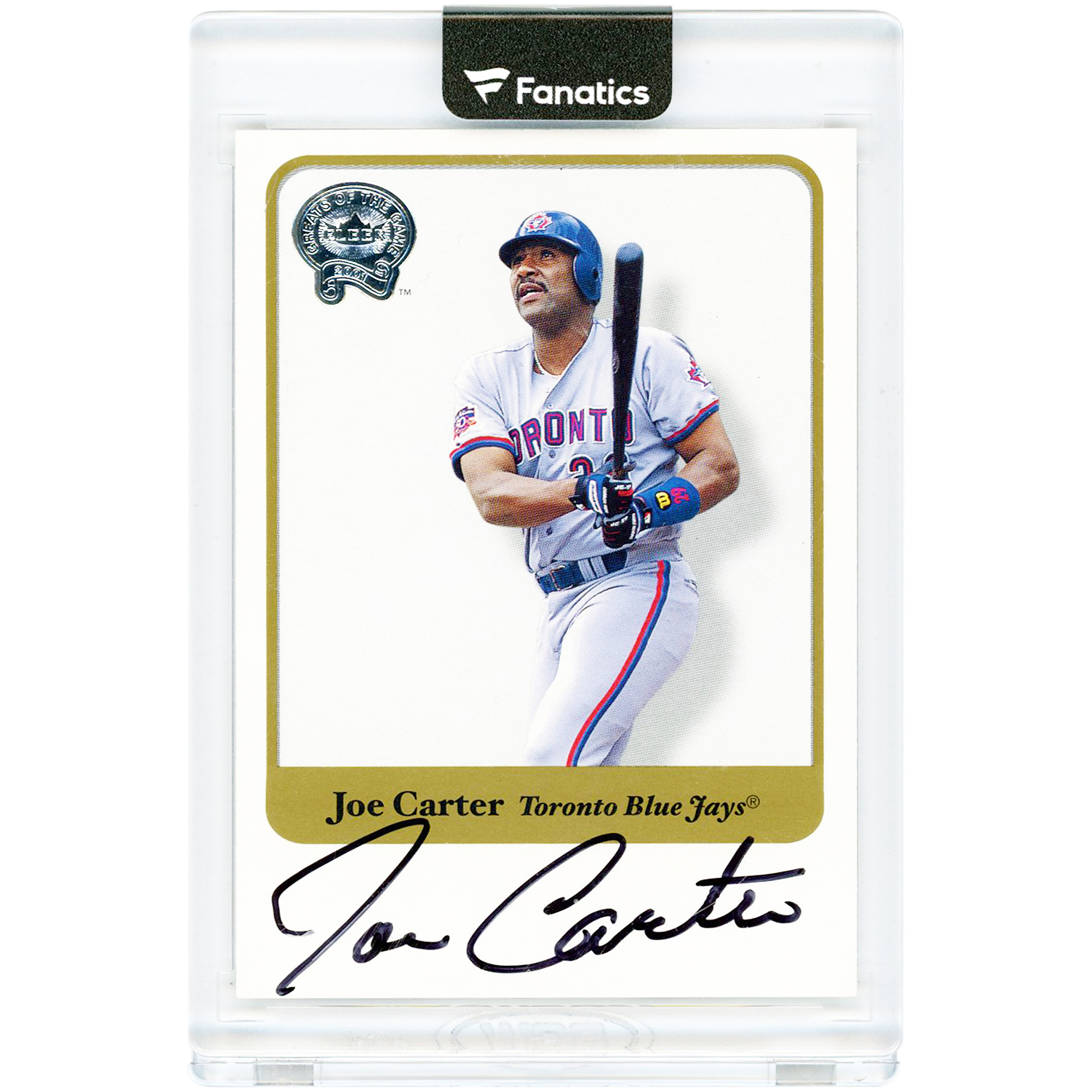 Joe Carter Toronto Blue Jays Autographed 2001 Fleer Greats Of The Game #NNO Card