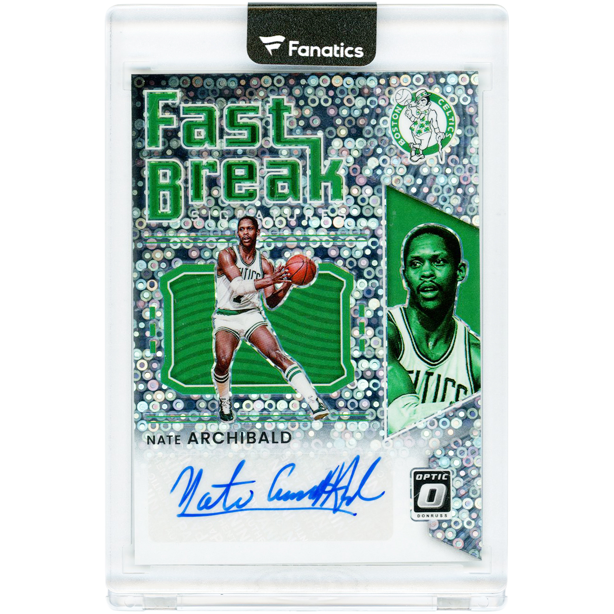 Nate Archibald Boston Celtics Autographed 2021-22 Panini Donruss Optic Fast Break #FB-NAB Card
