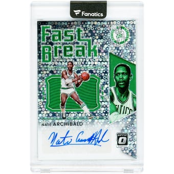 Nate Archibald Boston Celtics Autographed 2021-22 Panini Donruss Optic Fast Break #FB-NAB Card