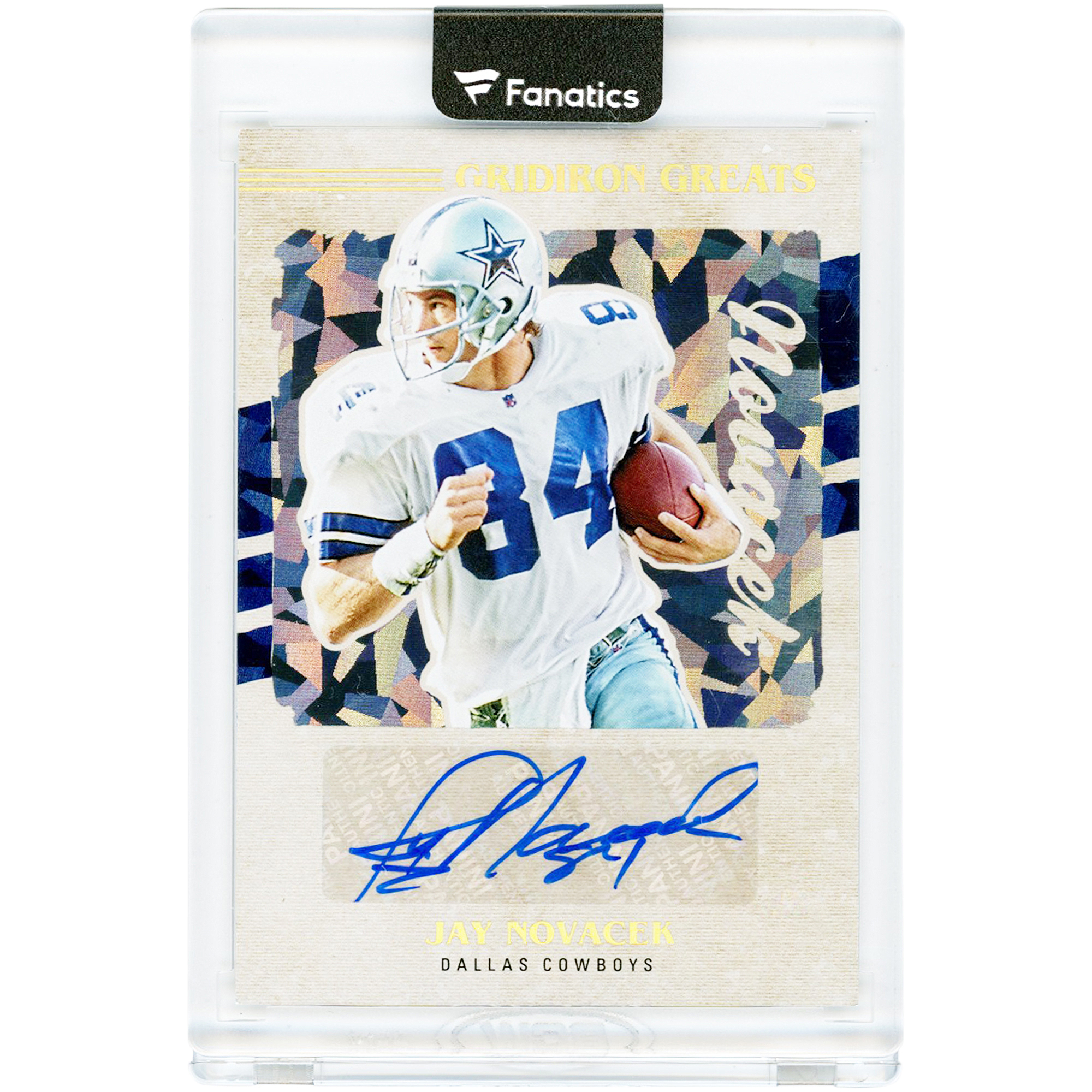 Jay Novacek Dallas Cowboys Autographed 2022 Panini Donruss Gridiron Greats #GG65 Card