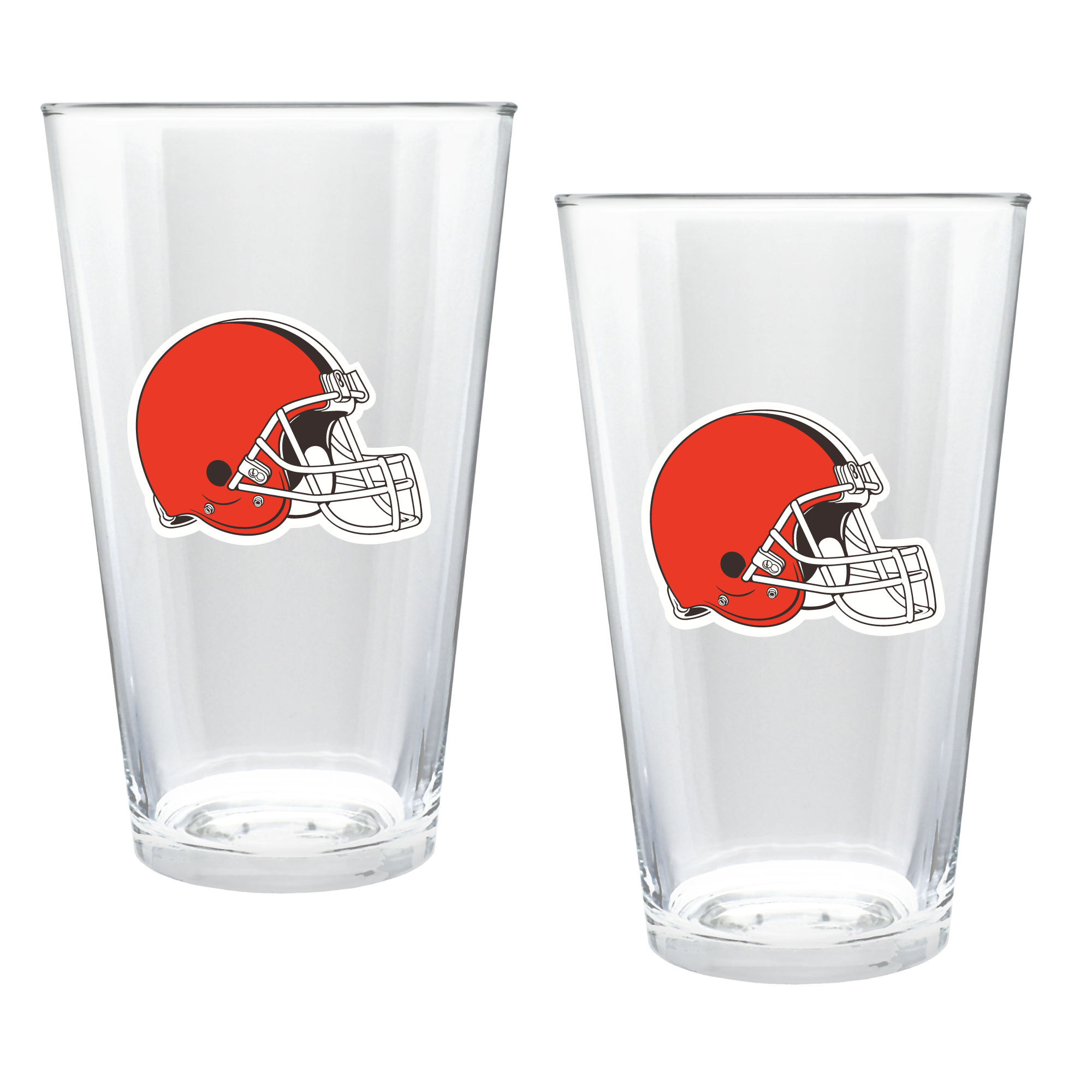 Cleveland Browns Two-Piece 16oz. Double Play Pint Glass Set