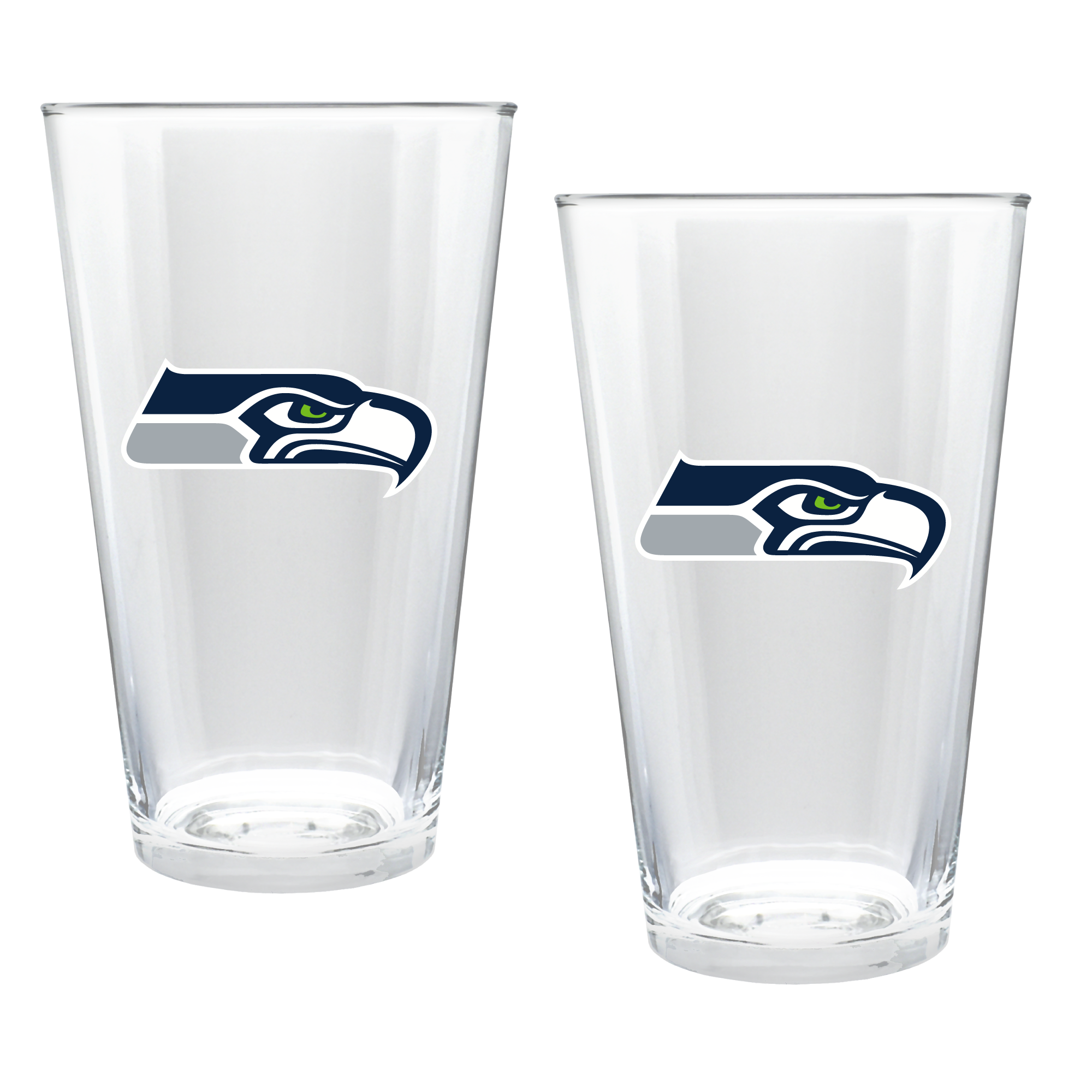 Seattle Seahawks Two-Piece 16oz. Double Play Pint Glass Set
