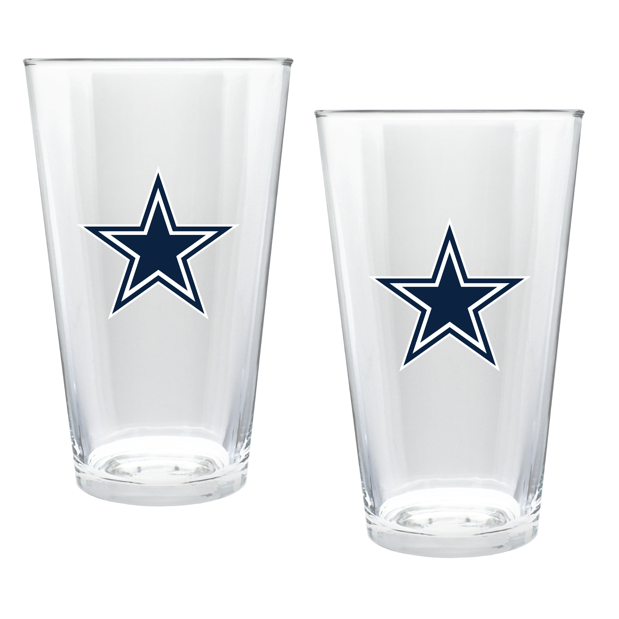 Dallas Cowboys Two-Piece 16oz. Double Play Pint Glass Set