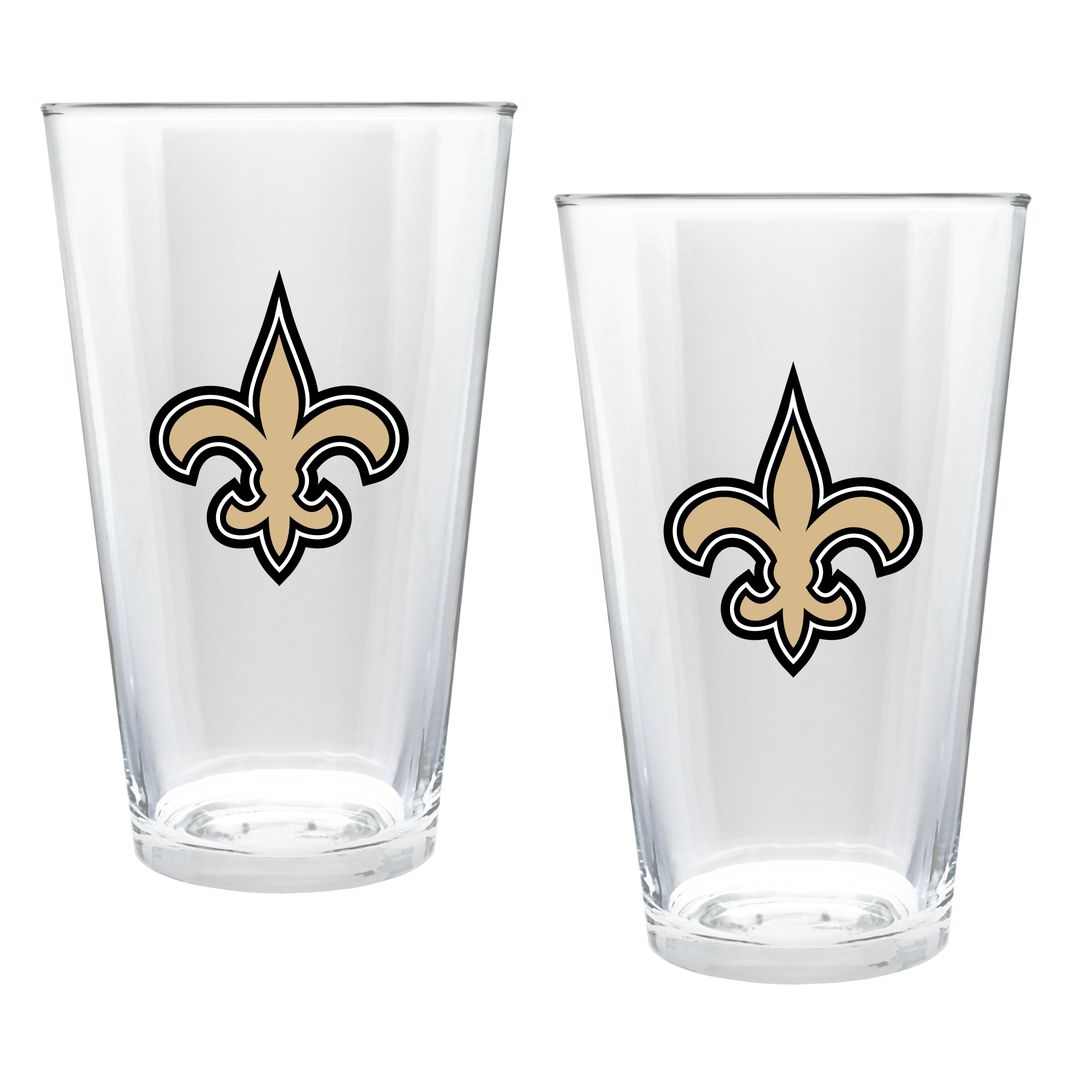 New Orleans Saints Two-Piece 16oz. Double Play Pint Glass Set