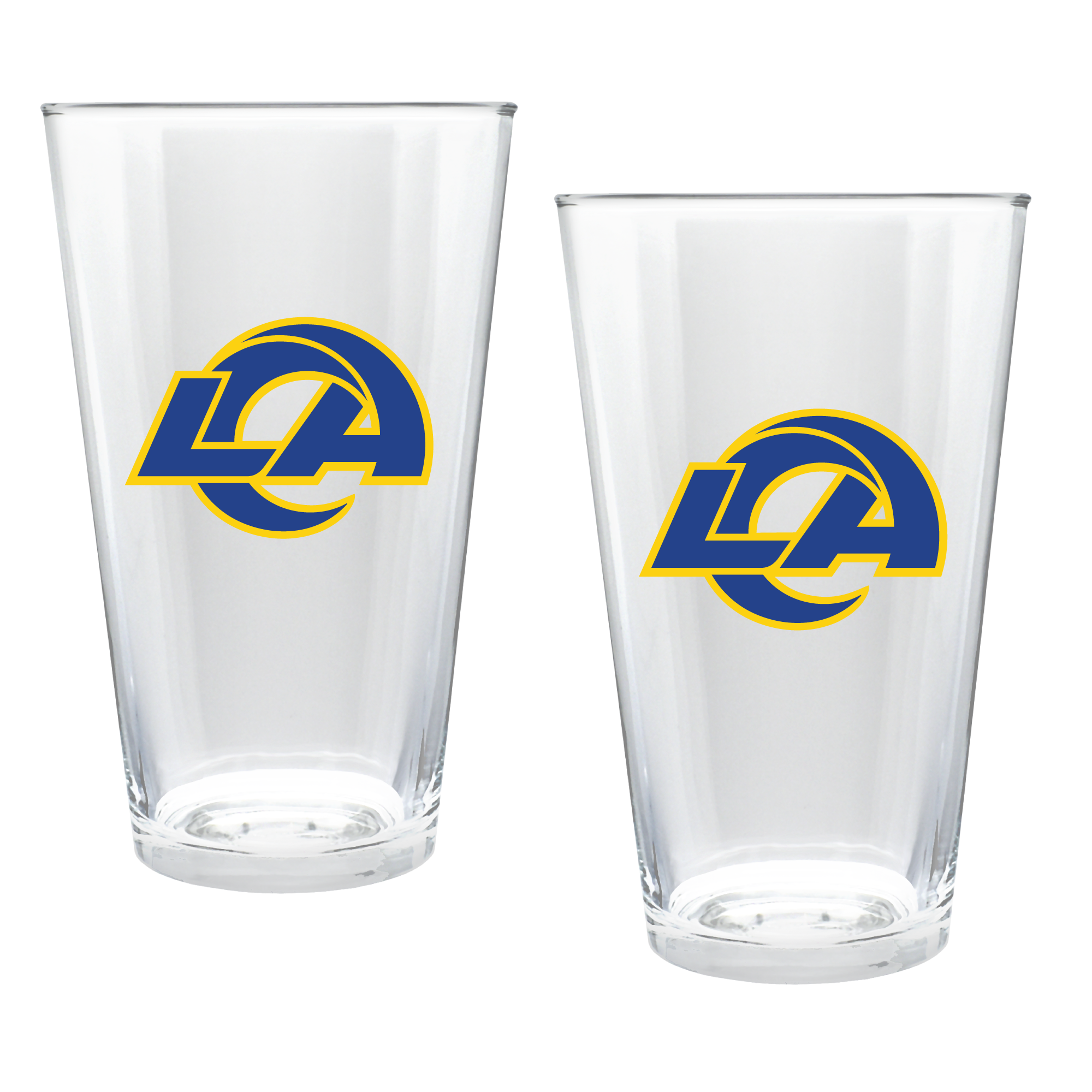 Los Angeles Rams Two-Piece 16oz. Double Play Pint Glass Set