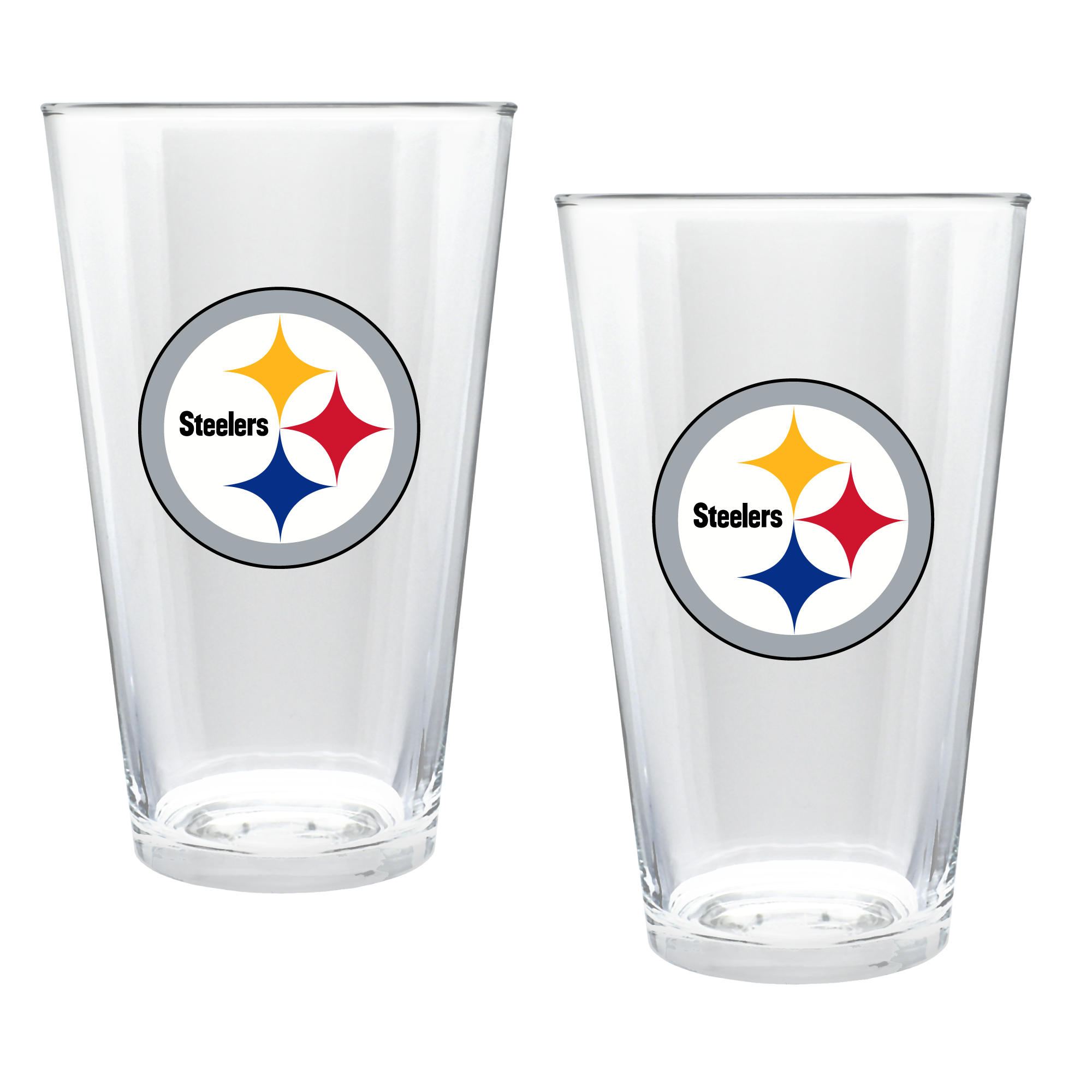 Pittsburgh Steelers Two-Piece 16oz. Double Play Pint Glass Set