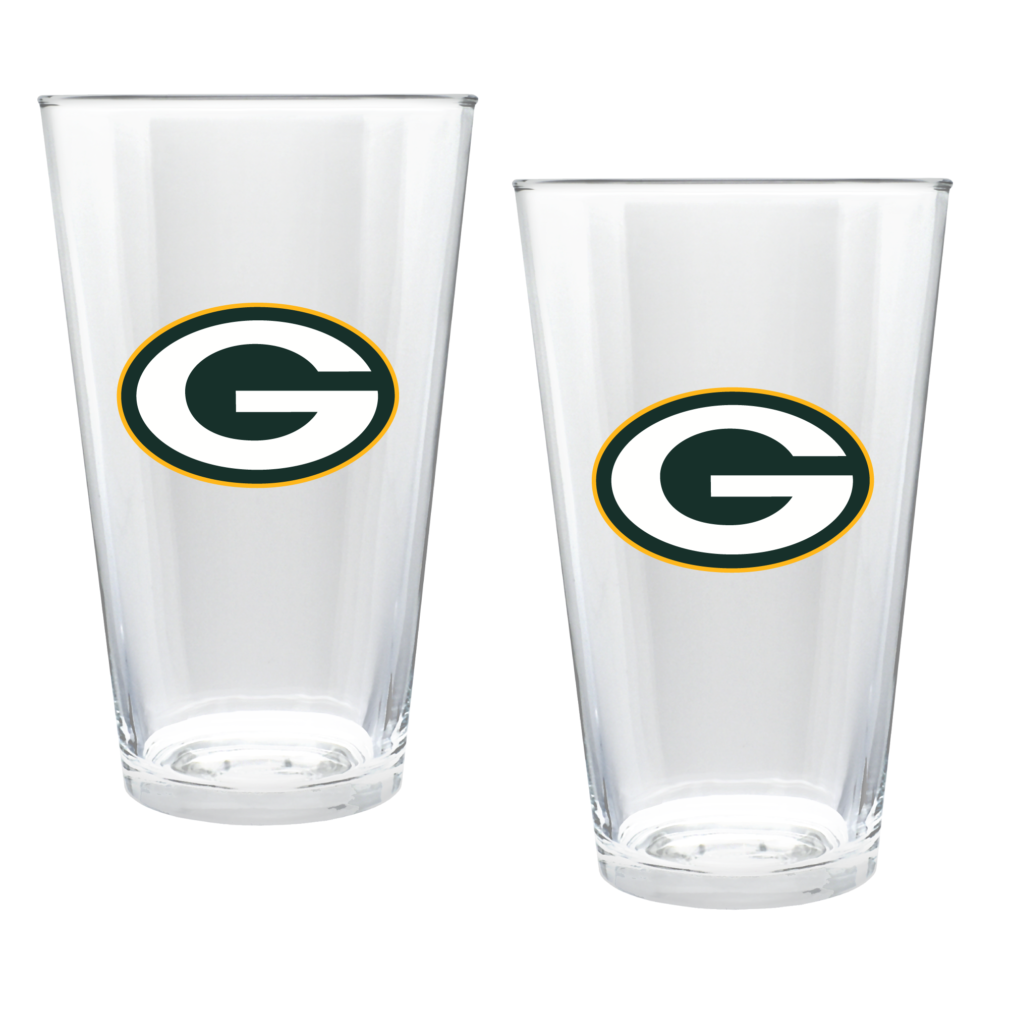 Green Bay Packers Two-Piece 16oz. Double Play Pint Glass Set