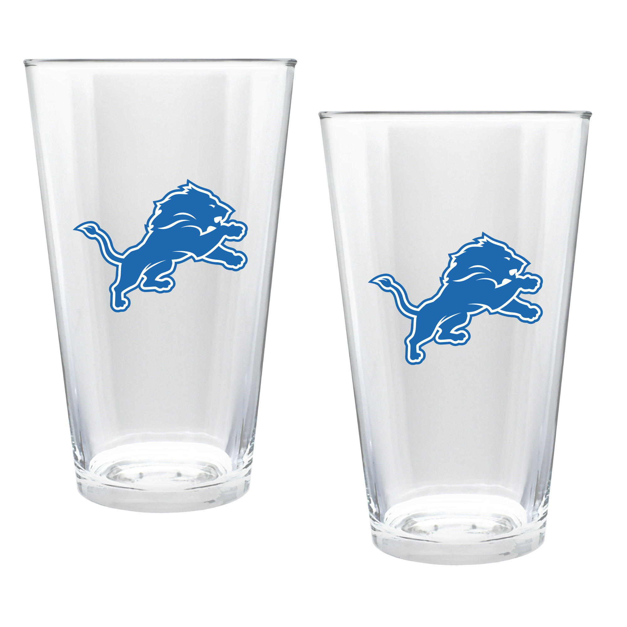 Detroit Lions Two-Piece 16oz. Double Play Pint Glass Set