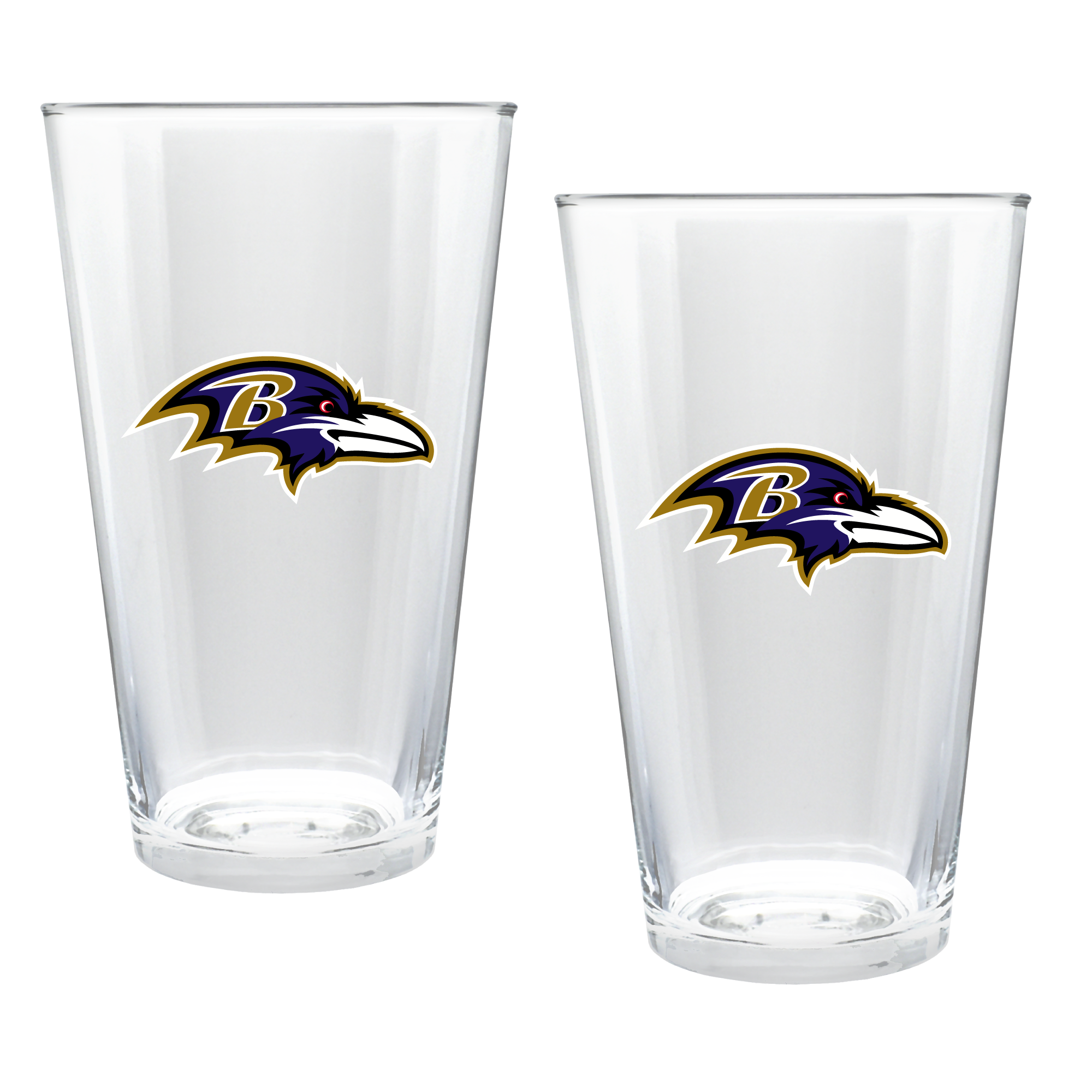 Baltimore Ravens Two-Piece 16oz. Double Play Pint Glass Set