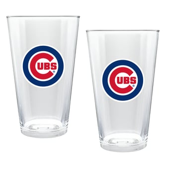 Chicago Cubs Two-Piece 16oz. Double Play Pint Glass Set