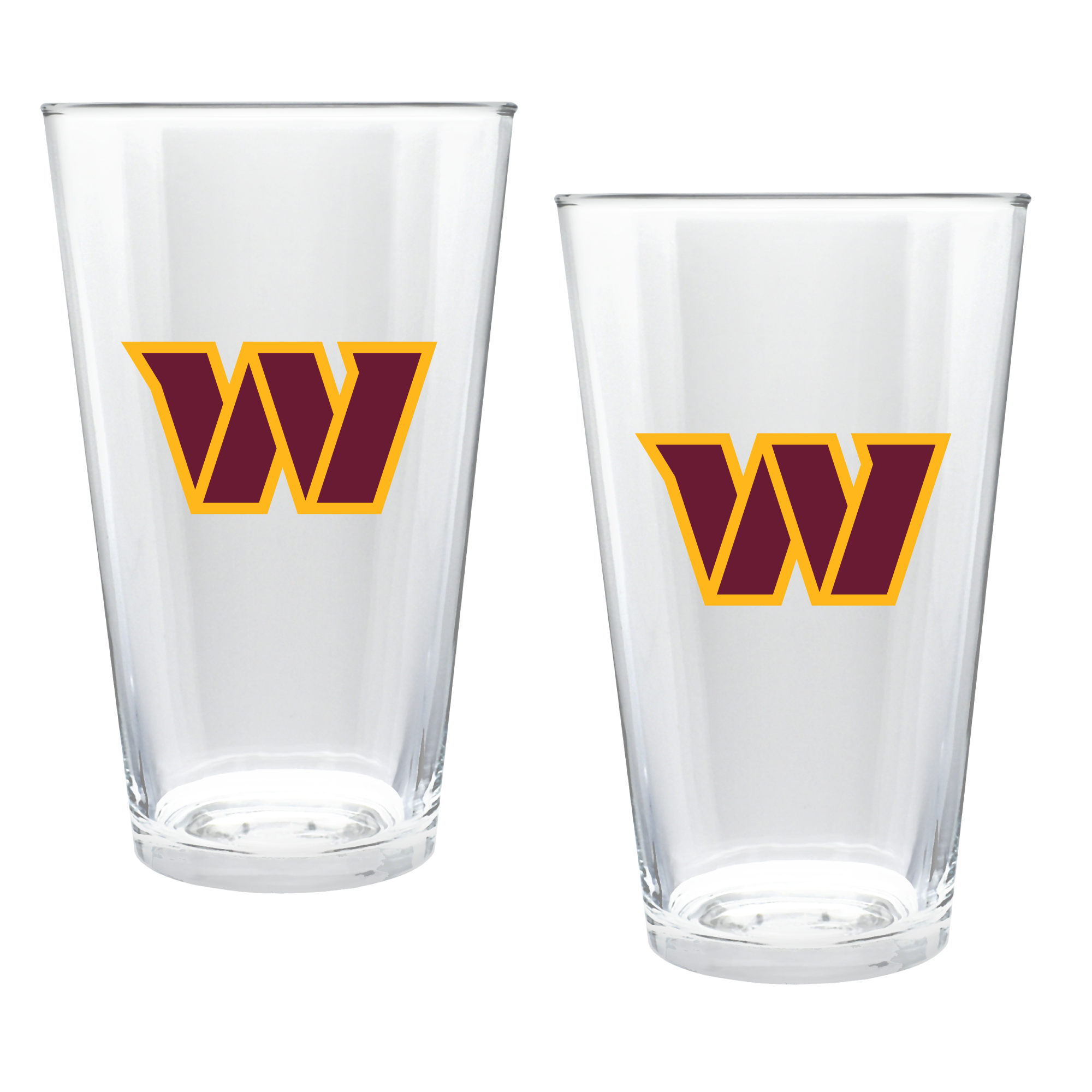 Washington Commanders Two-Piece 16oz. Double Play Pint Glass Set