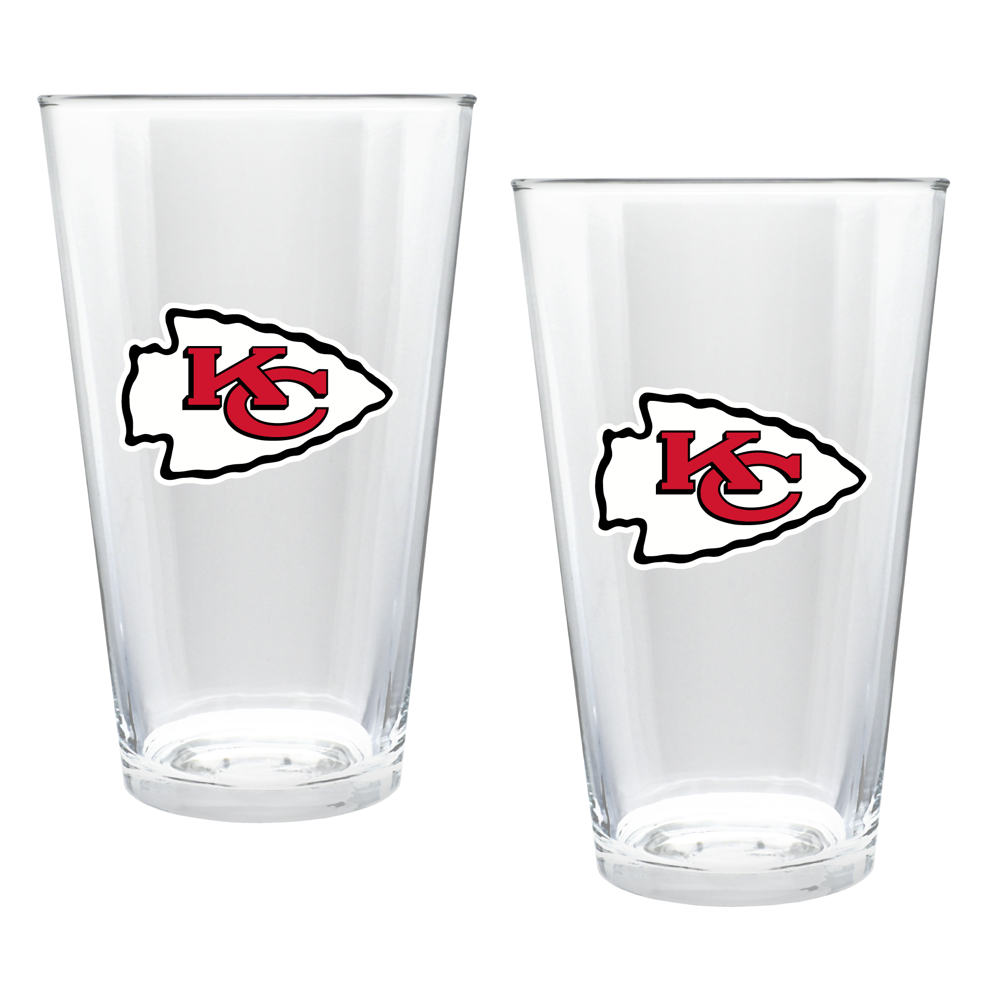 Kansas City Chiefs Two-Piece 16oz. Double Play Pint Glass Set