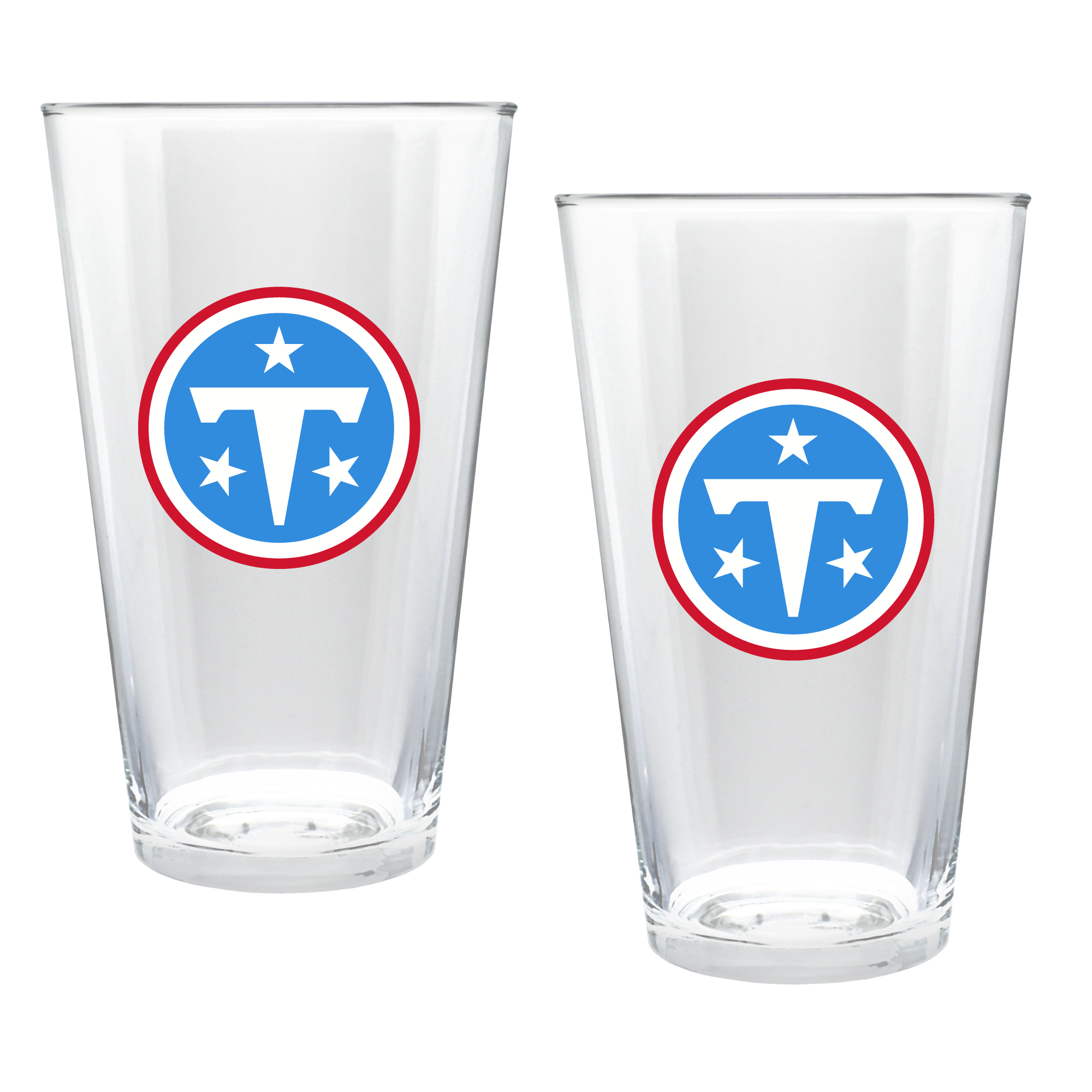 Tennessee Titans Two-Piece 16oz. Double Play Pint Glass Set