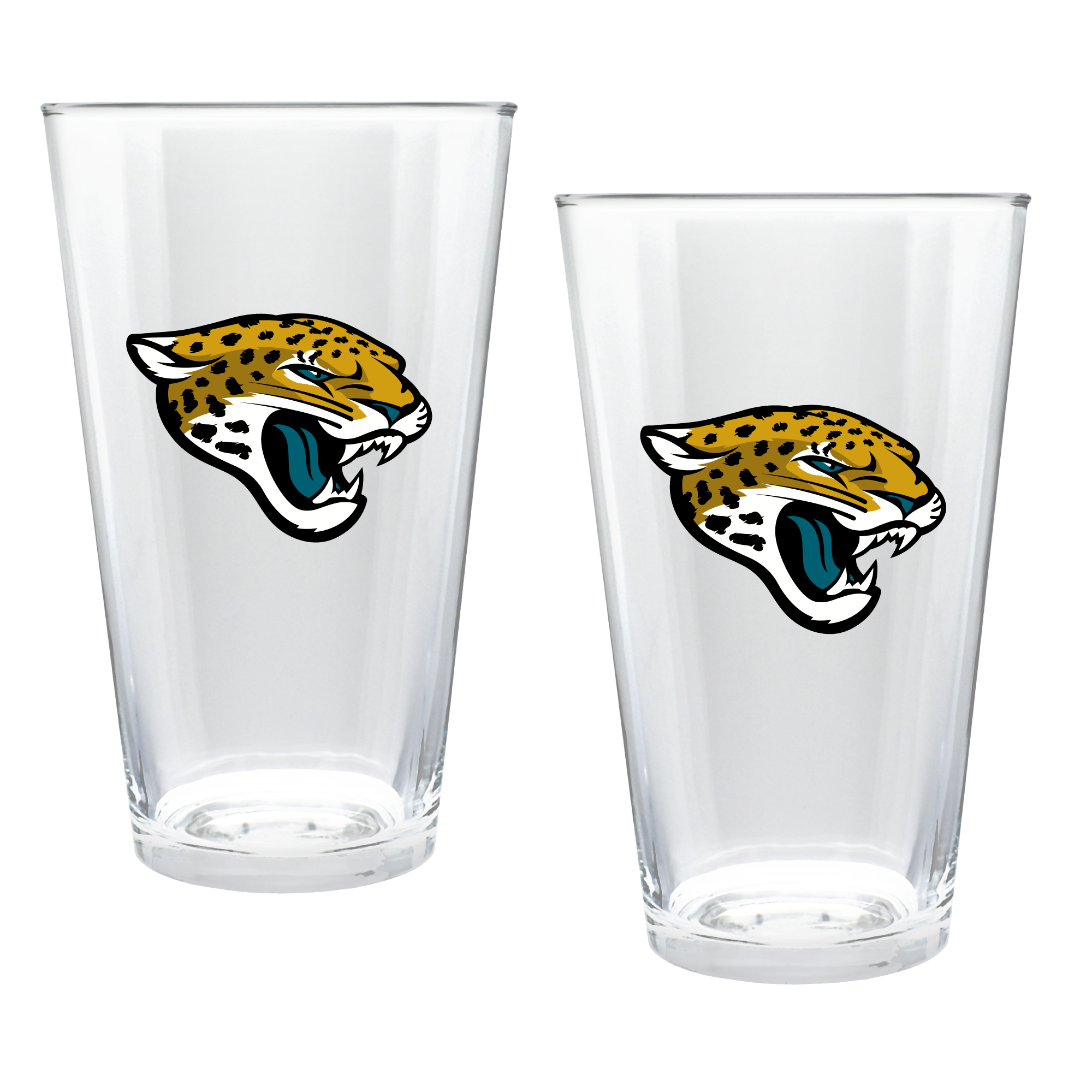 Jacksonville Jaguars Two-Piece 16oz. Double Play Pint Glass Set