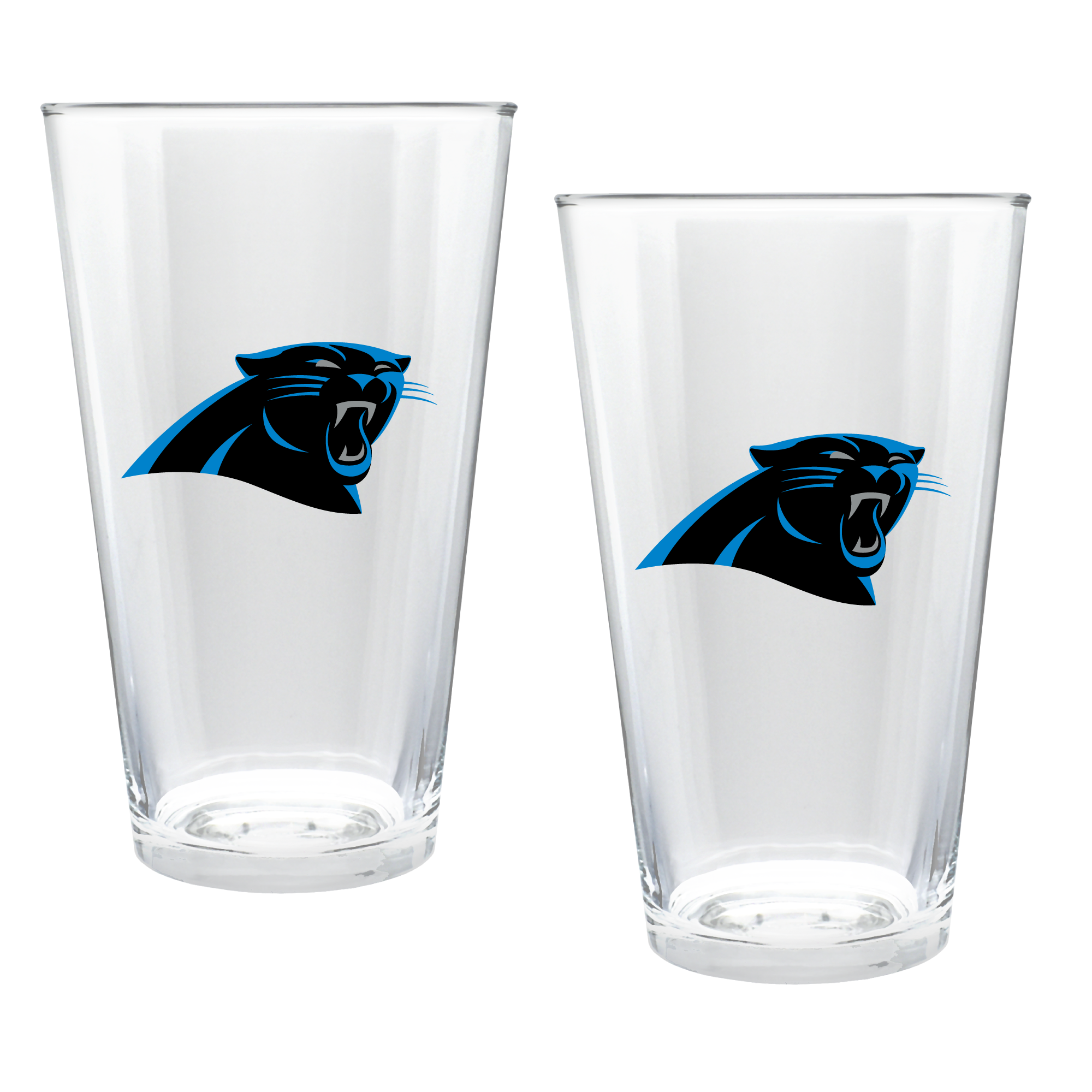 Carolina Panthers Two-Piece 16oz. Double Play Pint Glass Set