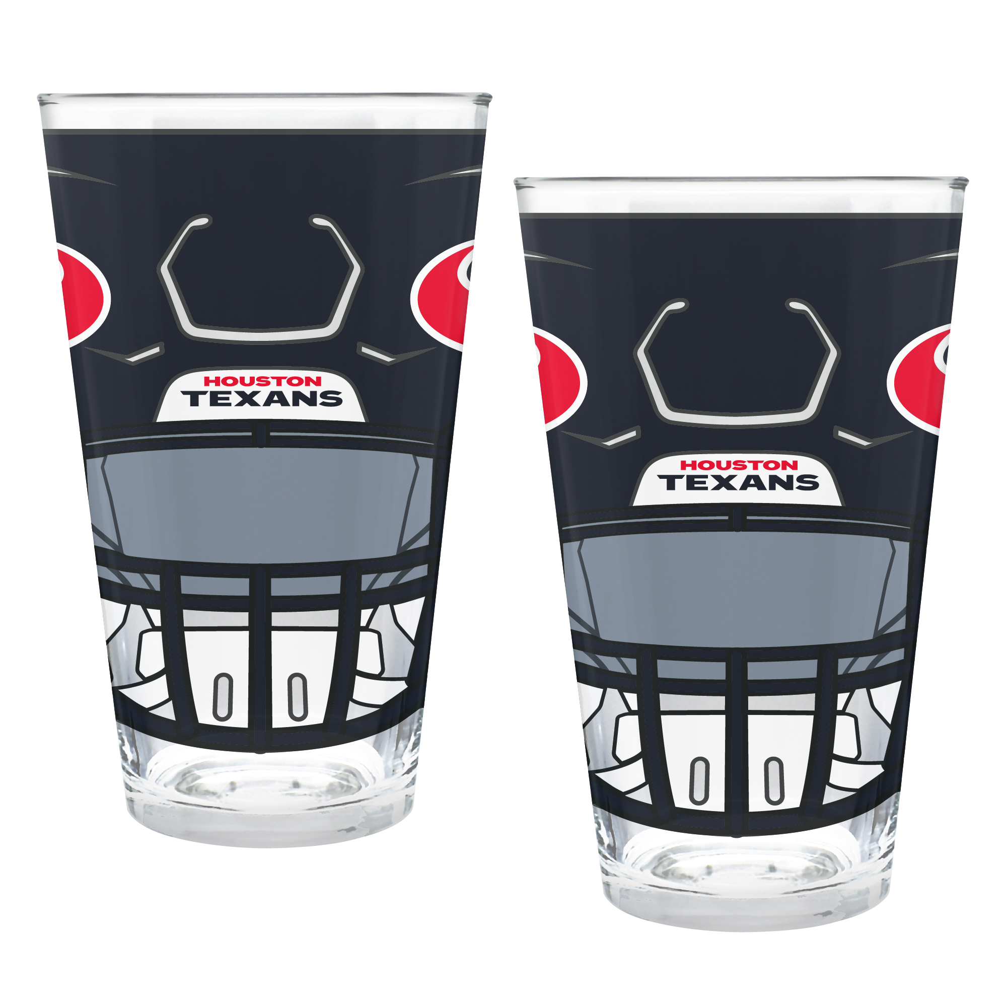 Houston Texans Two-Piece 16oz. Helmet Pint Glass Set