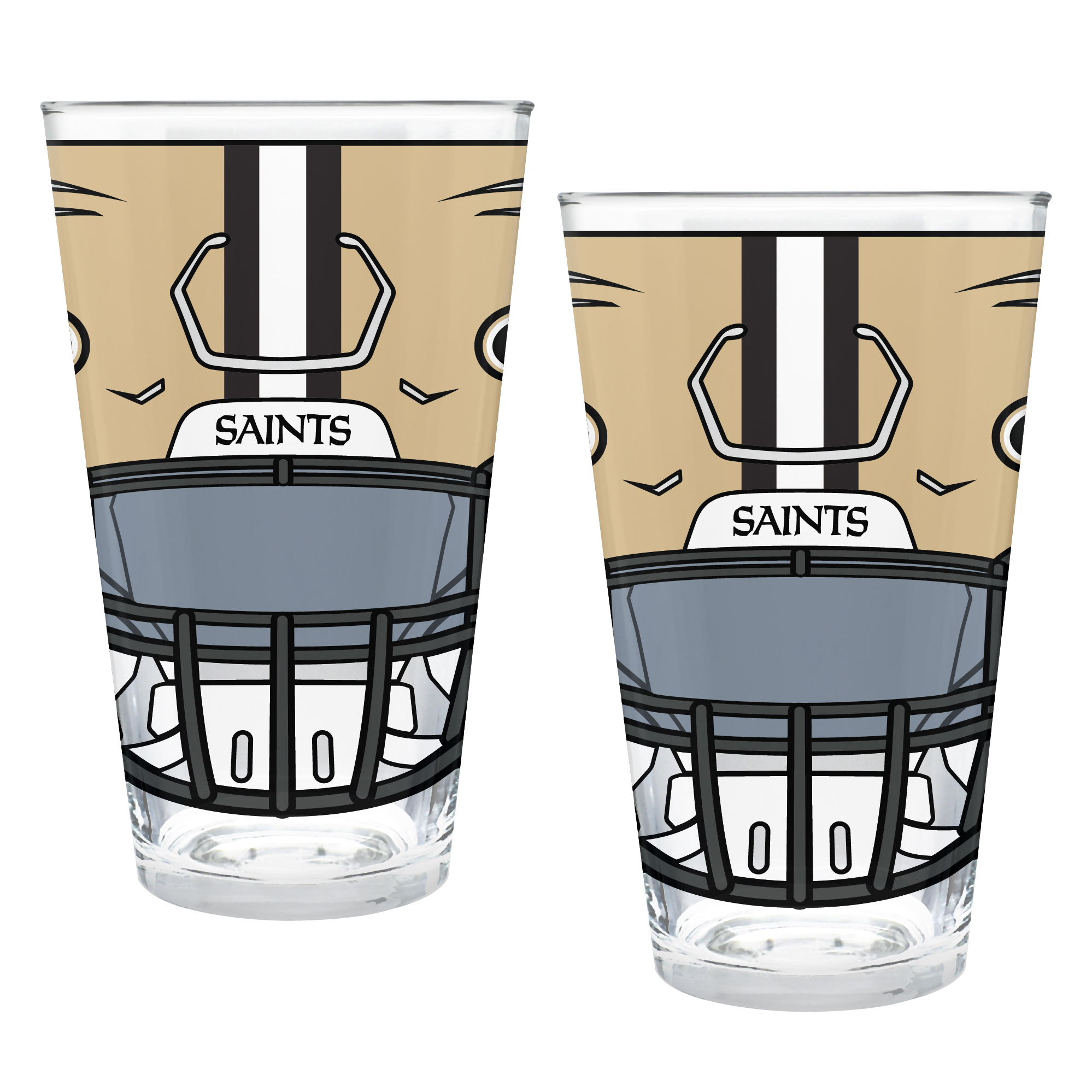 New Orleans Saints Two-Piece 16oz. Helmet Pint Glass Set