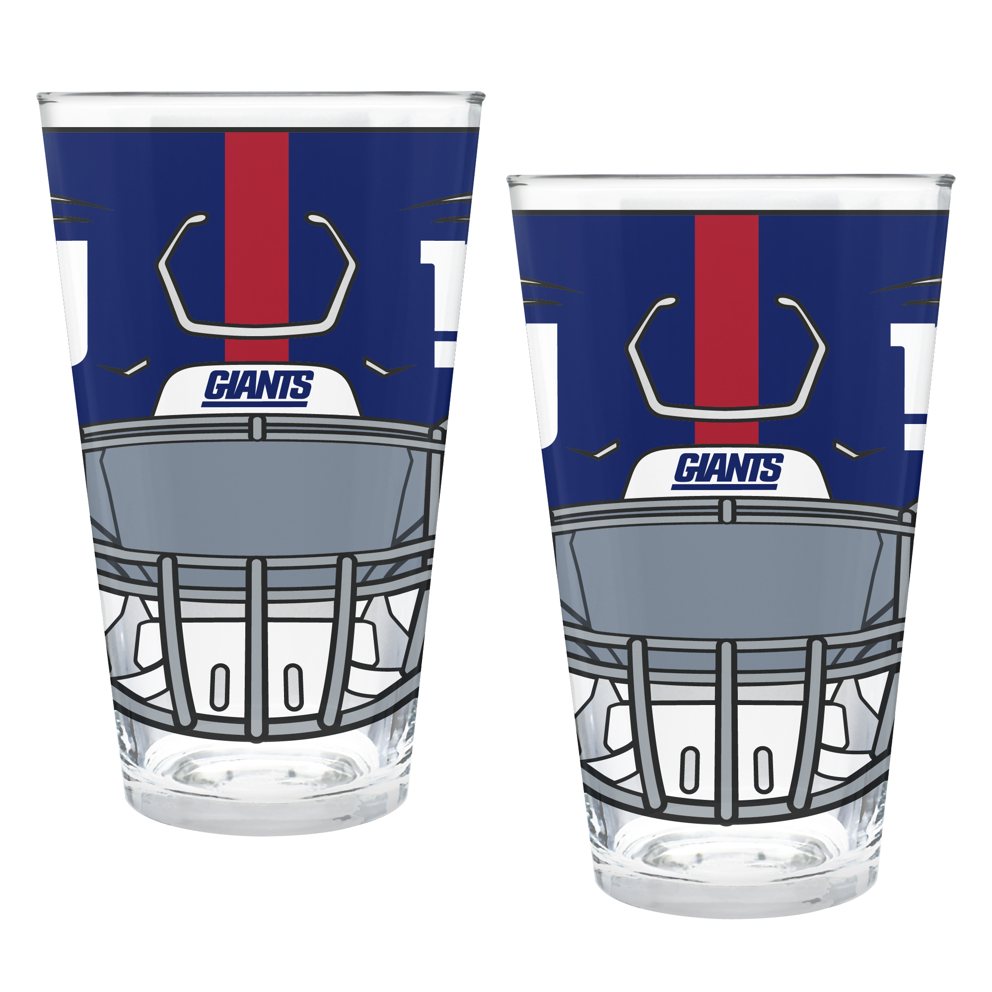 New York Giants Two-Piece 16oz. Helmet Pint Glass Set