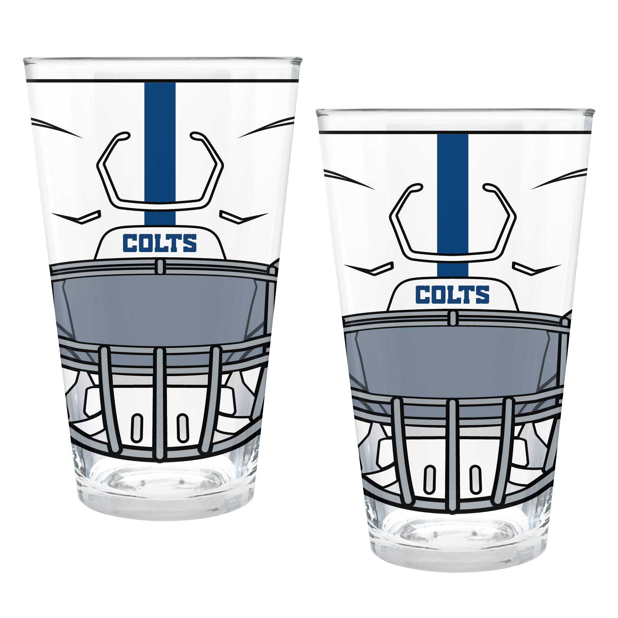 Indianapolis Colts Two-Piece 16oz. Helmet Pint Glass Set