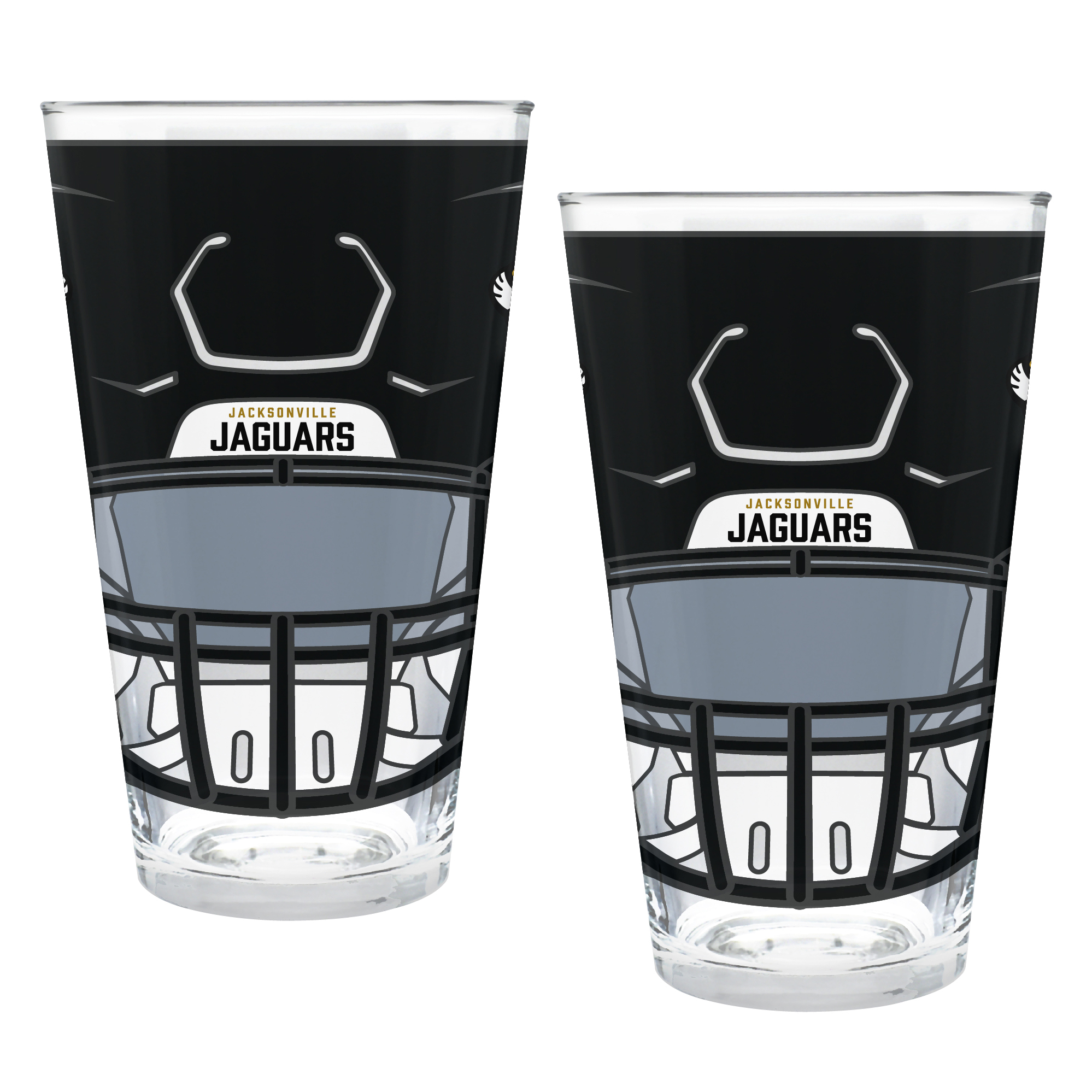 Jacksonville Jaguars Two-Piece 16oz. Helmet Pint Glass Set
