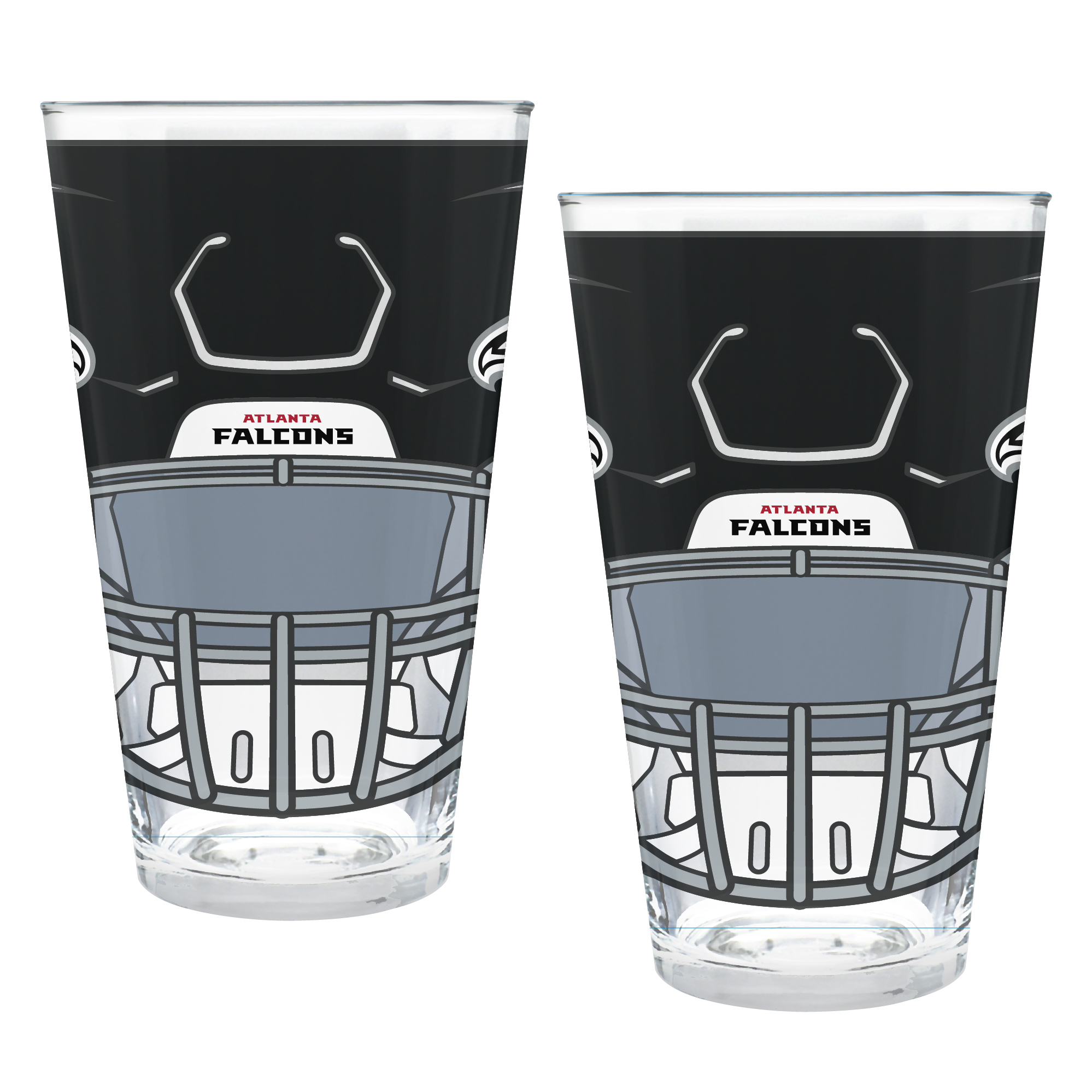 Atlanta Falcons Two-Piece 16oz. Helmet Pint Glass Set