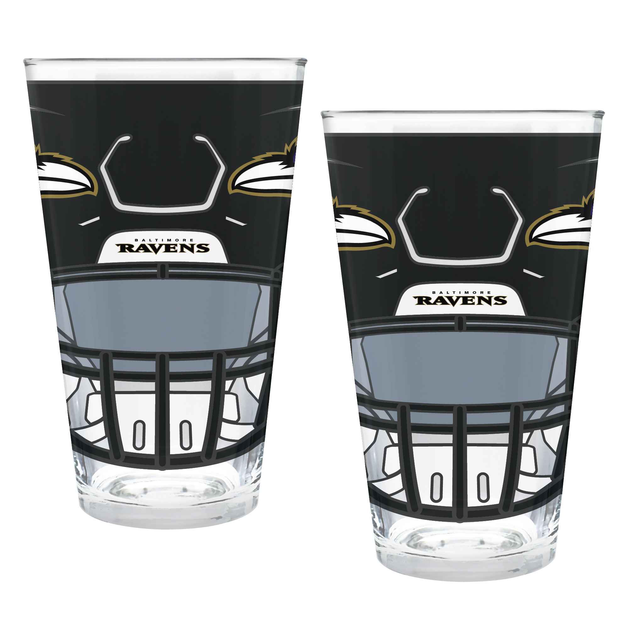 Baltimore Ravens Two-Piece 16oz. Helmet Pint Glass Set