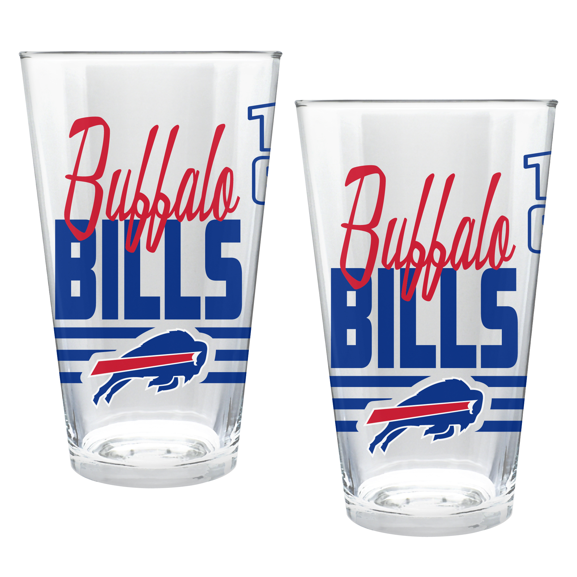 Buffalo Bills Two-Piece 16oz. Heritage Pint Glass Set