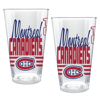 Montreal Canadiens Two-Piece 16oz. Heritage Pint Glass Set
