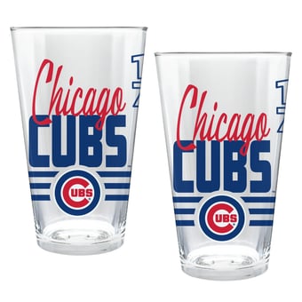 Chicago Cubs Two-Piece 16oz. Heritage Pint Glass Set