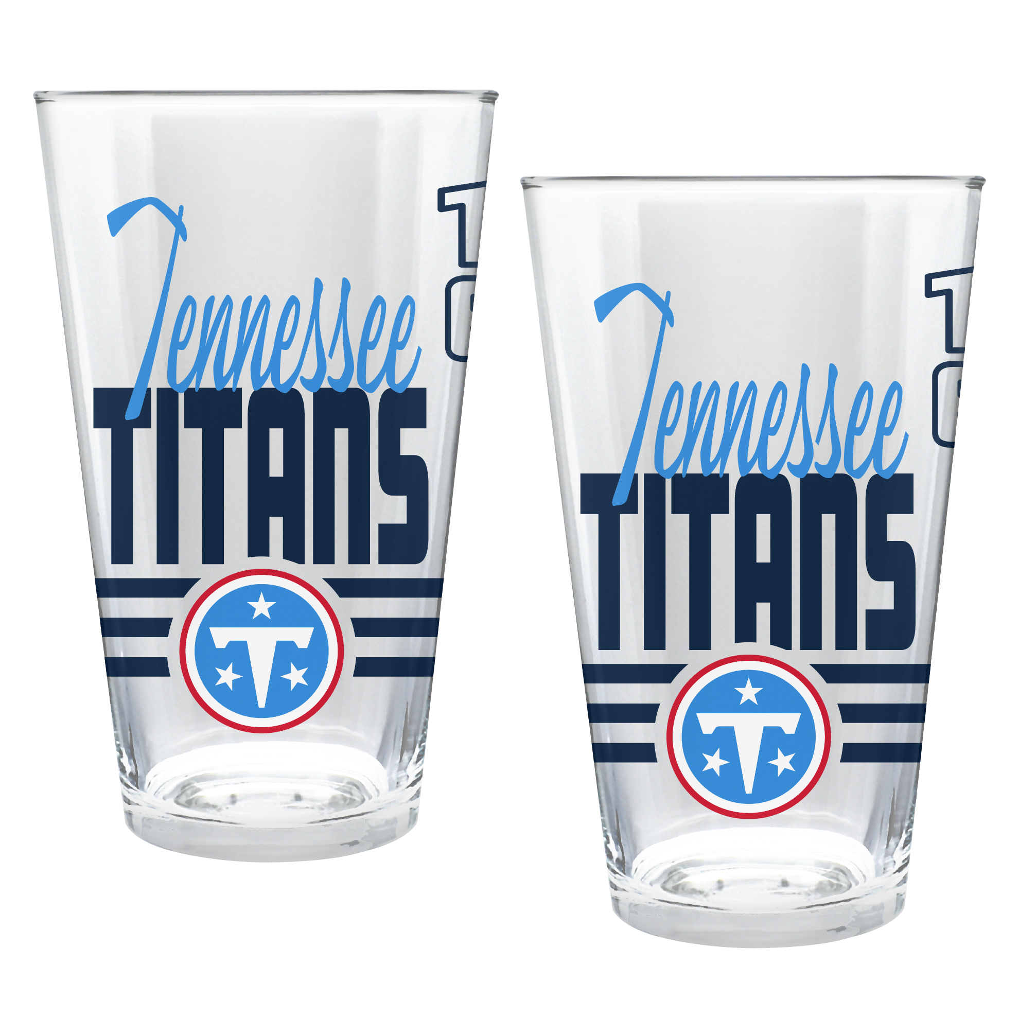 Tennessee Titans Two-Piece 16oz. Heritage Pint Glass Set