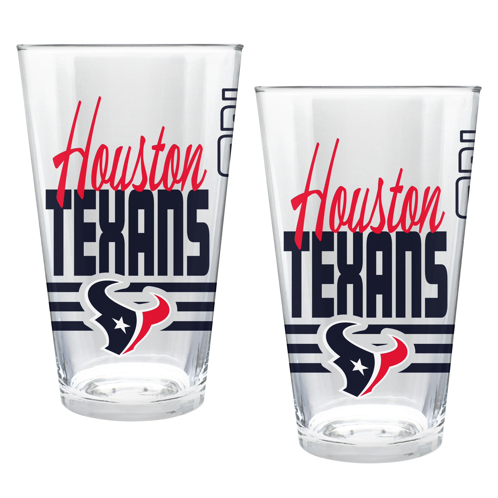 Houston Texans Two-Piece 16oz. Heritage Pint Glass Set