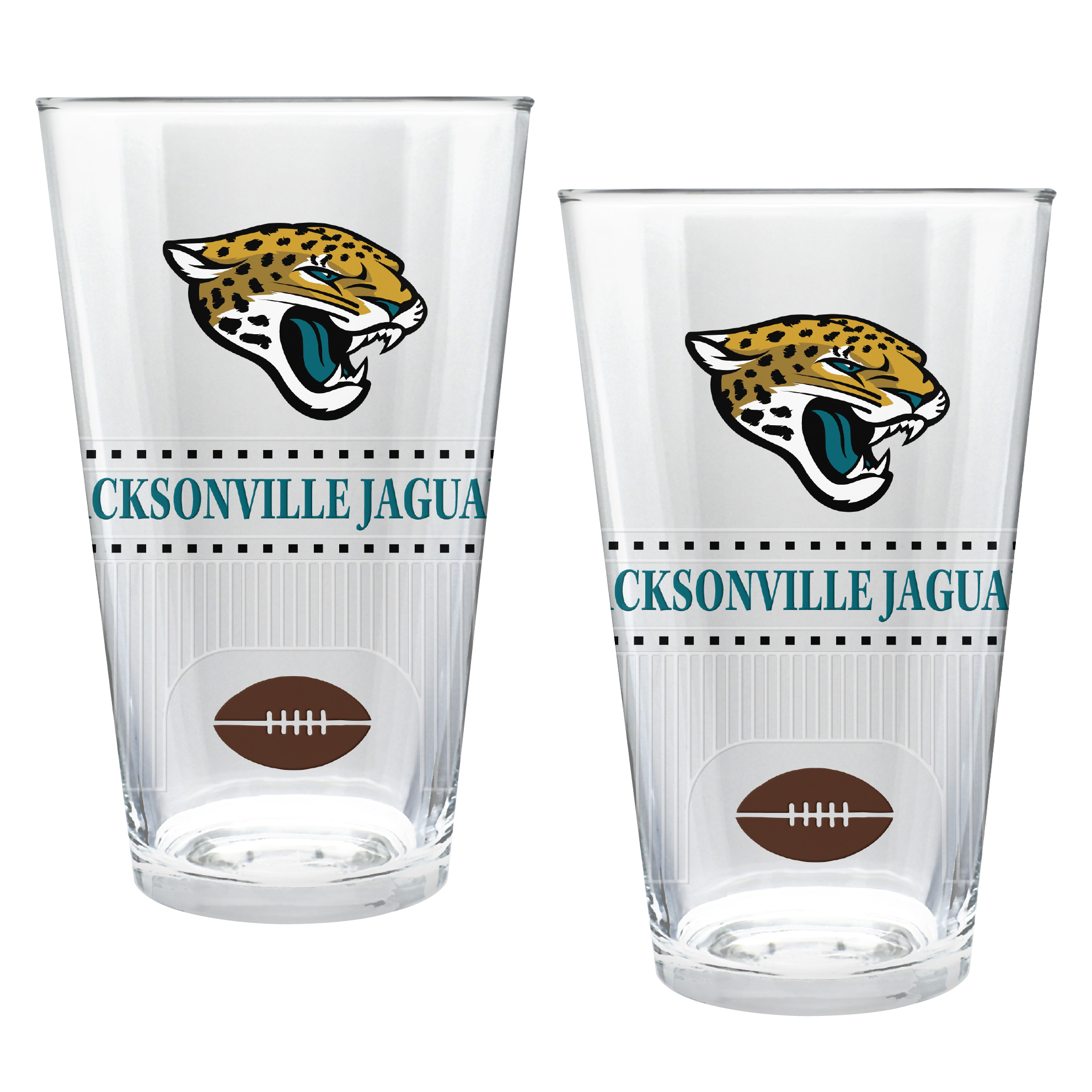 Jacksonville Jaguars Two-Piece 16oz. Stadium Pint Glass Set