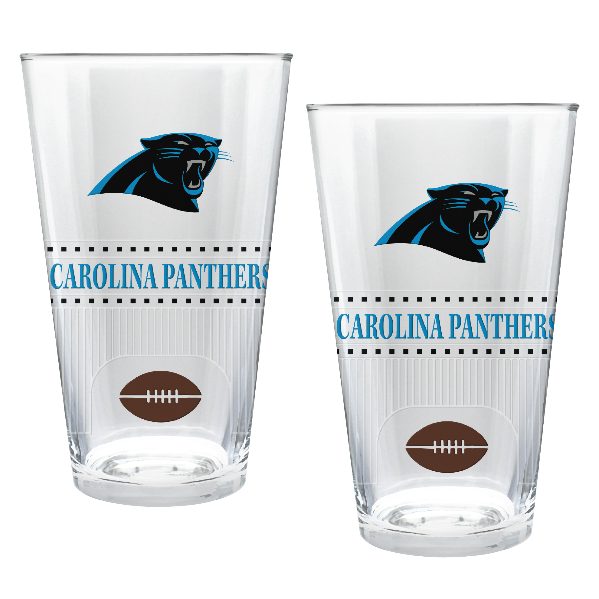 Carolina Panthers Two-Piece 16oz. Stadium Pint Glass Set