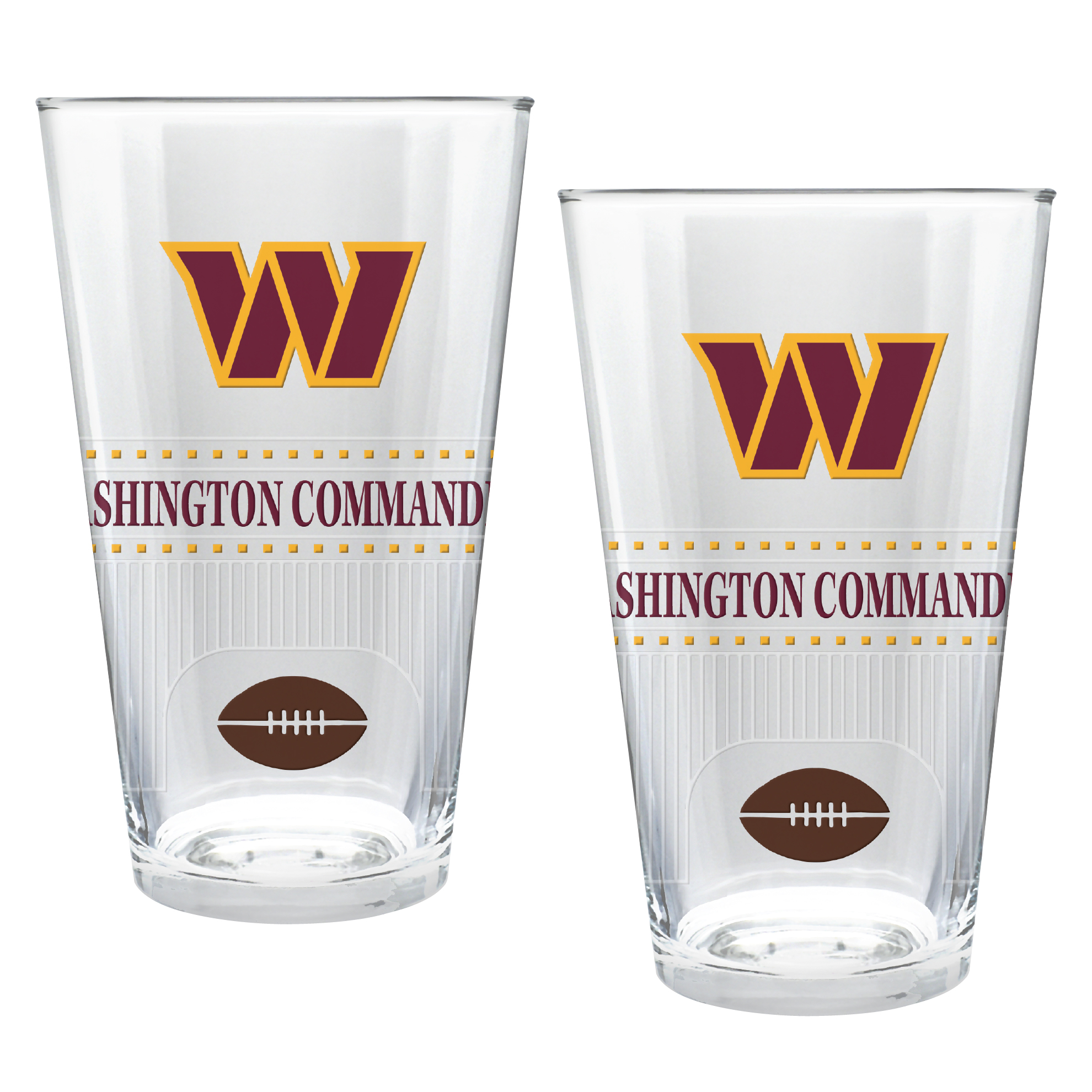 Washington Commanders Two-Piece 16oz. Stadium Pint Glass Set