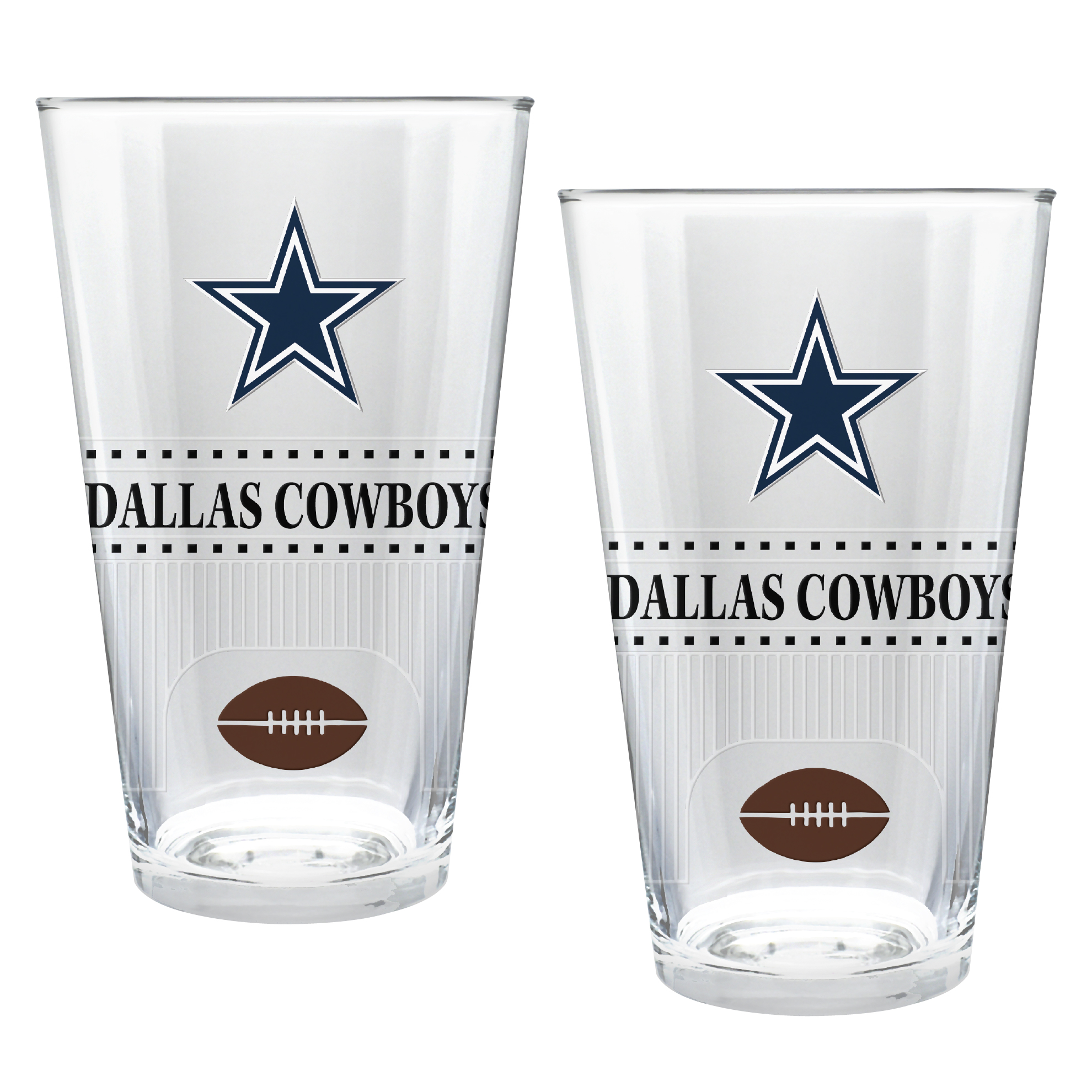 Dallas Cowboys Two-Piece 16oz. Stadium Pint Glass Set