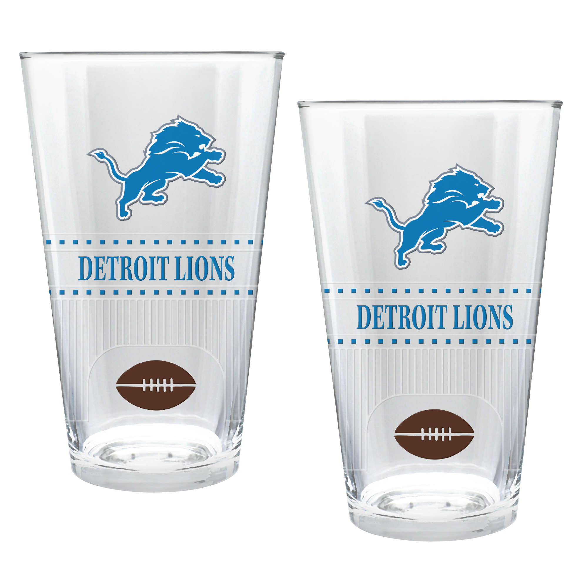 Detroit Lions Two-Piece 16oz. Stadium Pint Glass Set