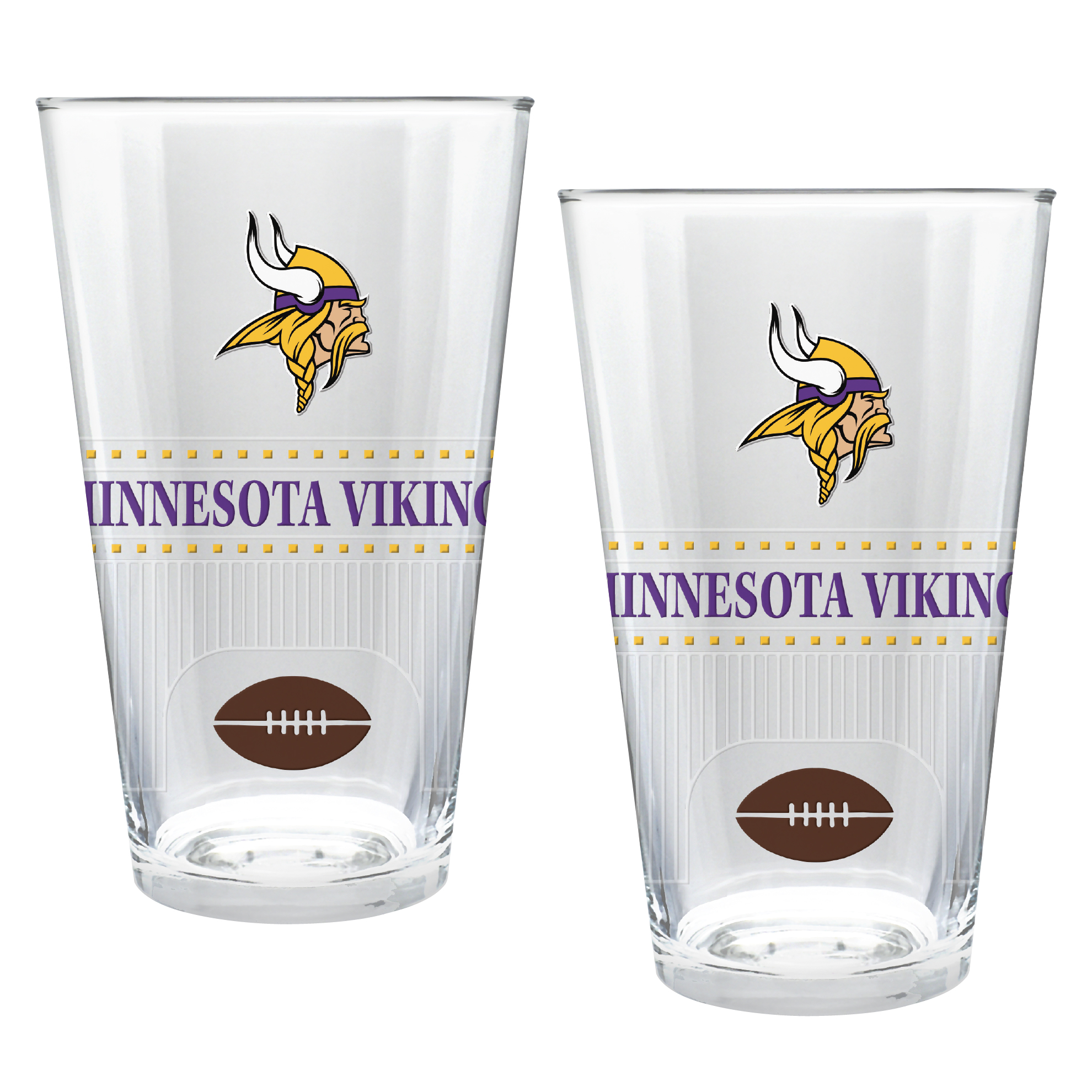 Minnesota Vikings Two-Piece 16oz. Stadium Pint Glass Set